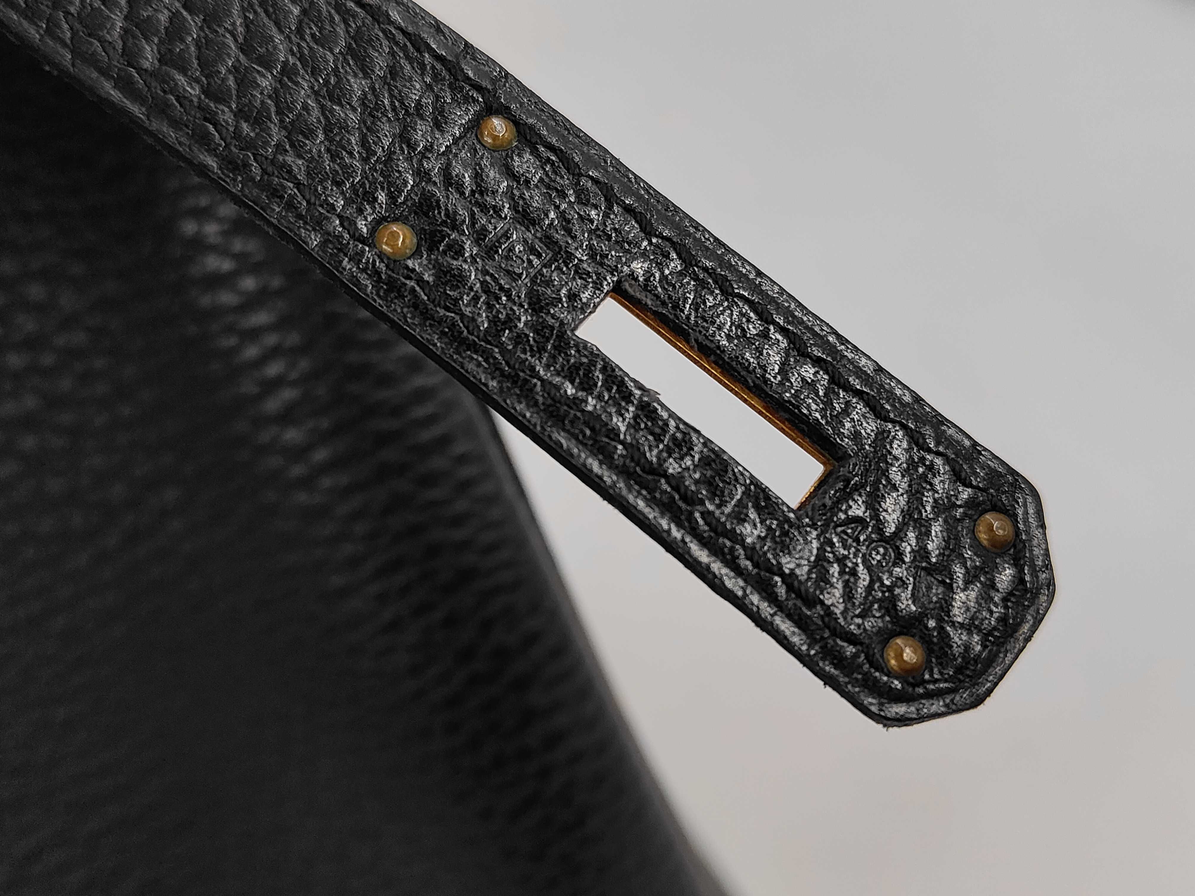 Birkin 35 Ardennes G stamp 2003 Black Handbag with dust bag, padlock, clochette, and keys — view 10