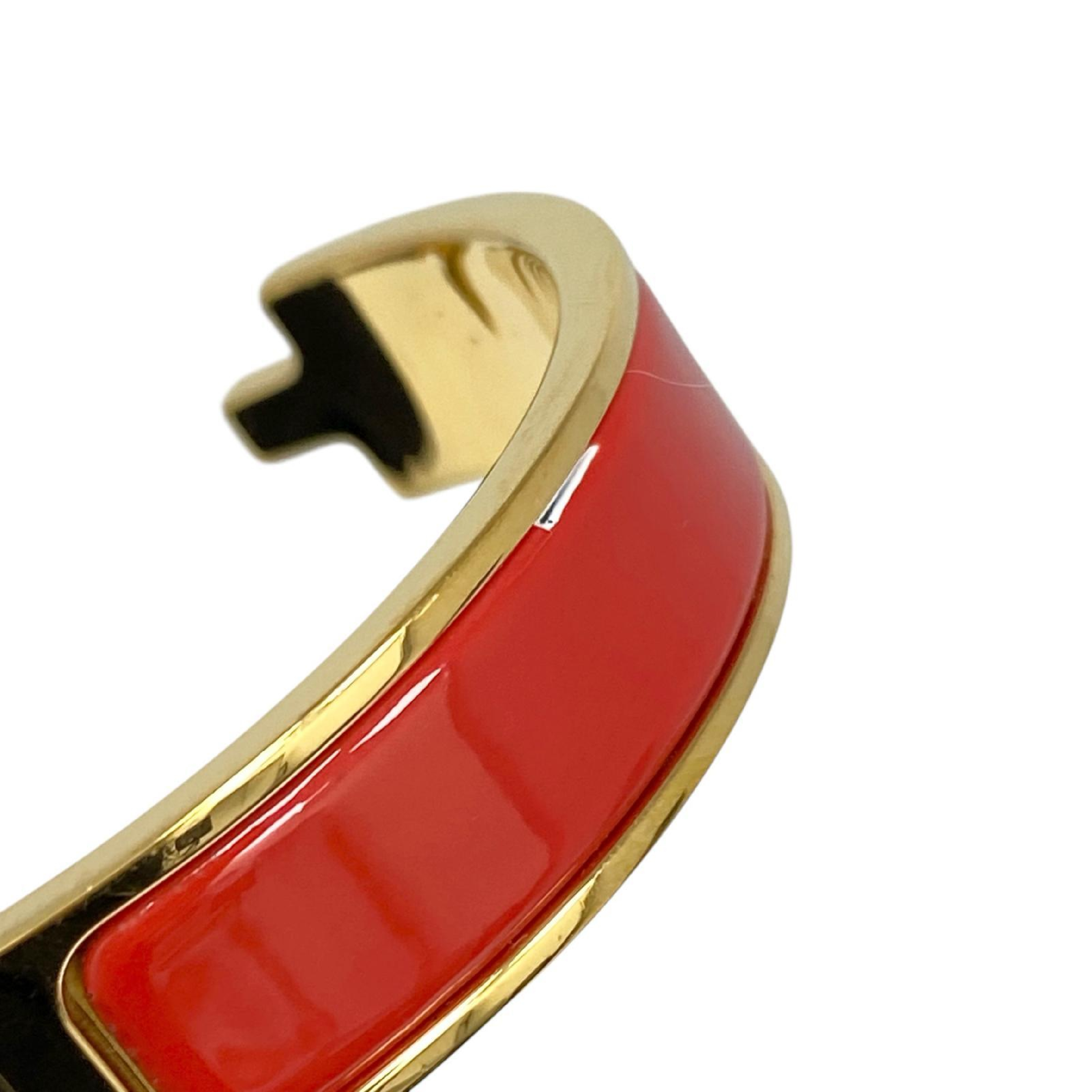 【*Shipped from: Hong Kong*】HERMES ( ) Red Gold Plated Click H Bangle Bracelet/Bangle — view 10