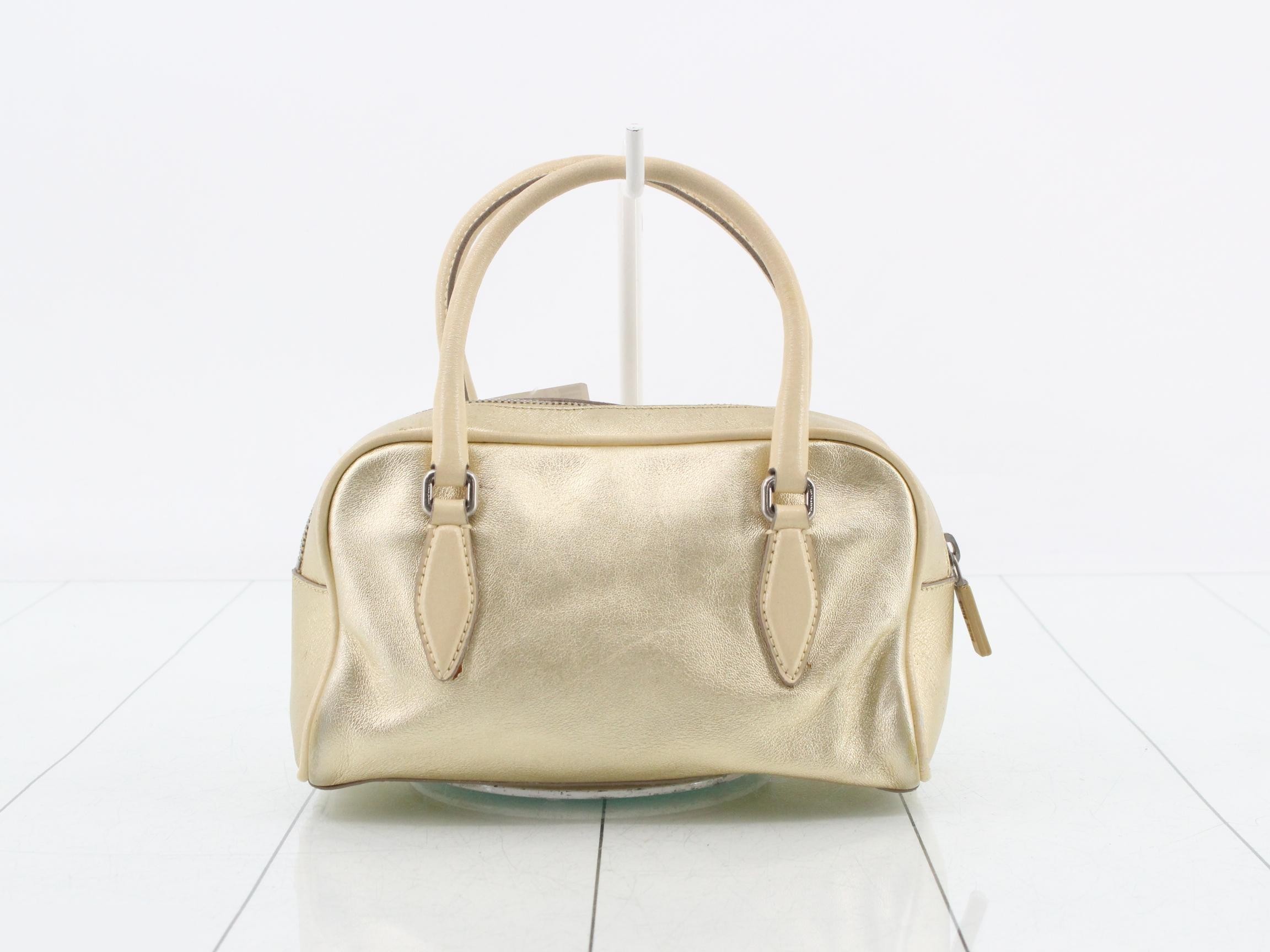 Mini Boston bag, gold — view 2