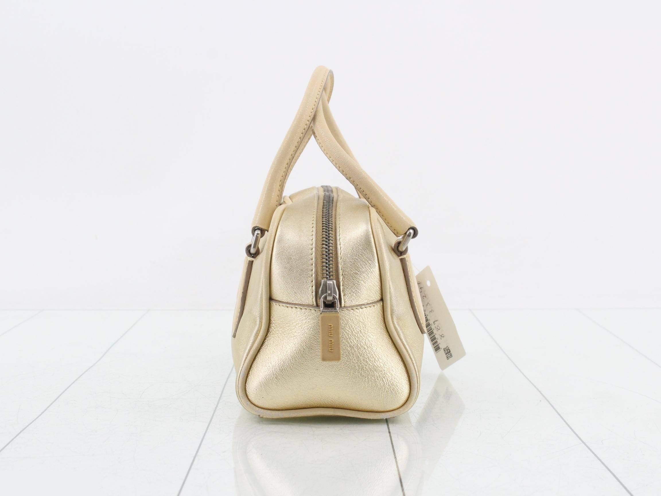Mini Boston bag, gold — view 4
