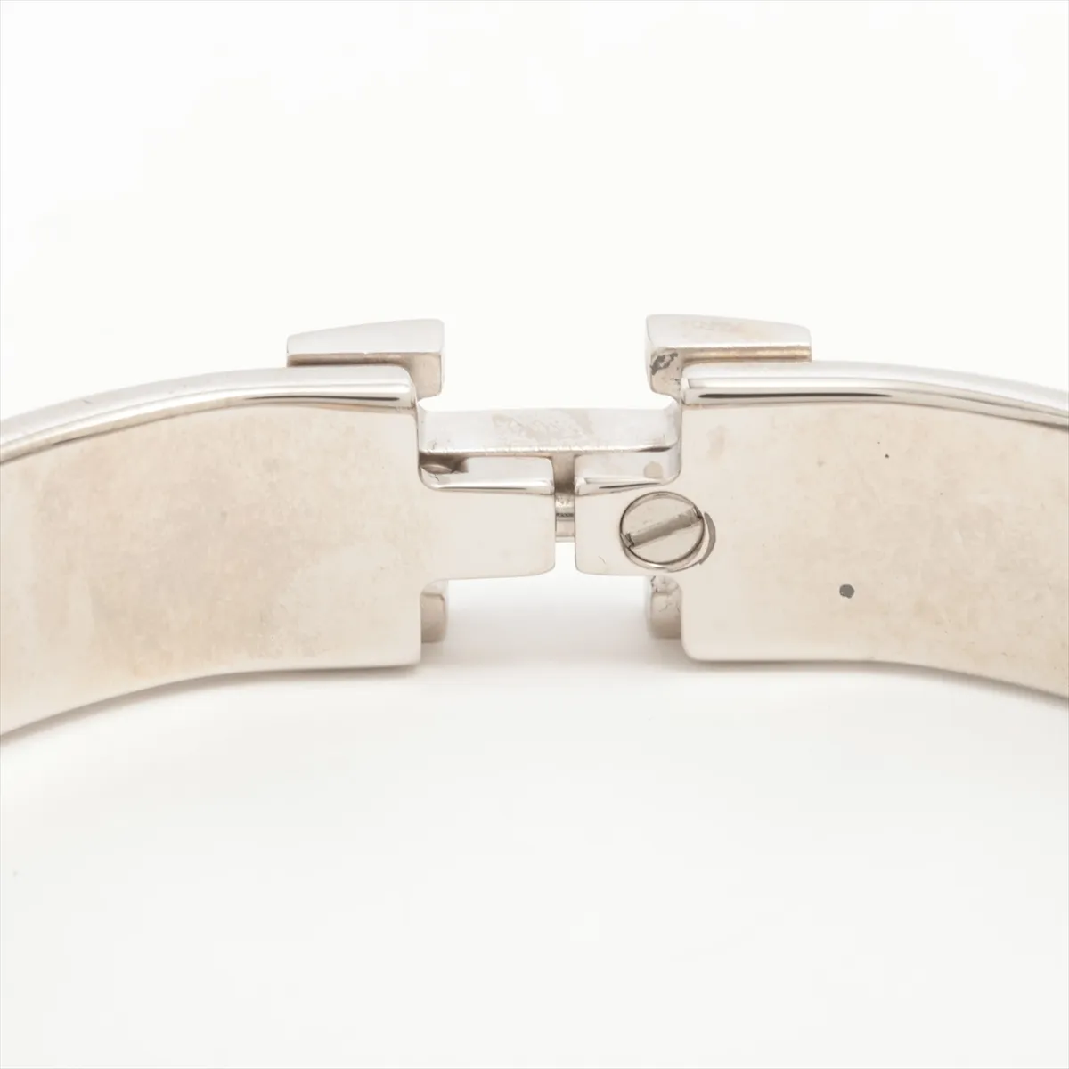 Click H Fan Bangle, Metal, Silver x Pink. — view 4