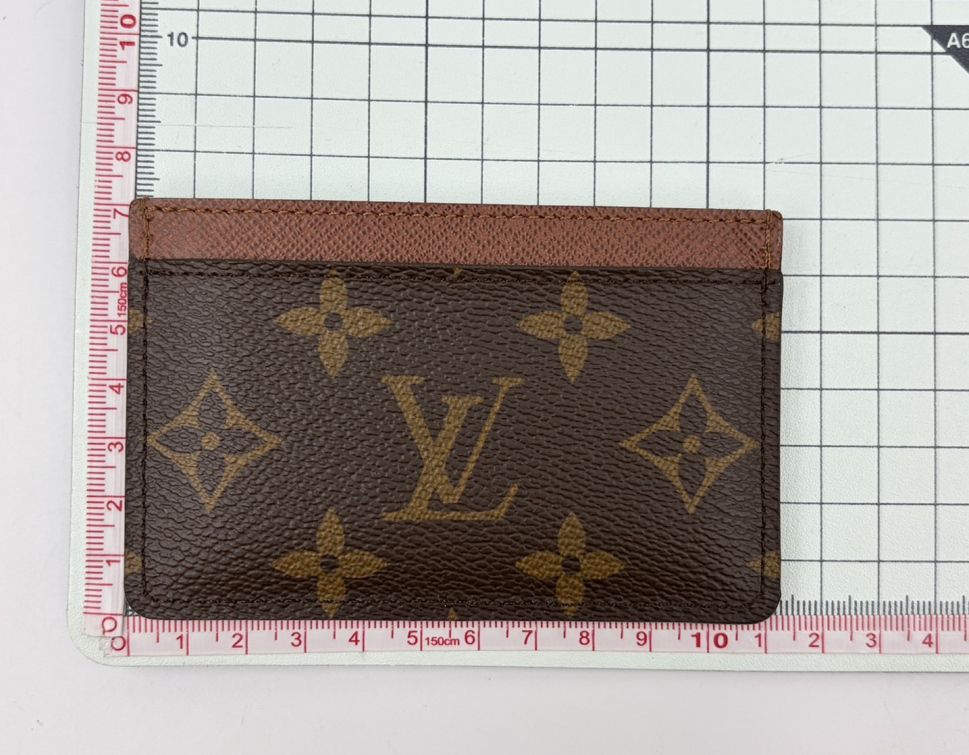 Monogram Portecartes Business Card Holder Card Case Pass Case Card Case — view 3