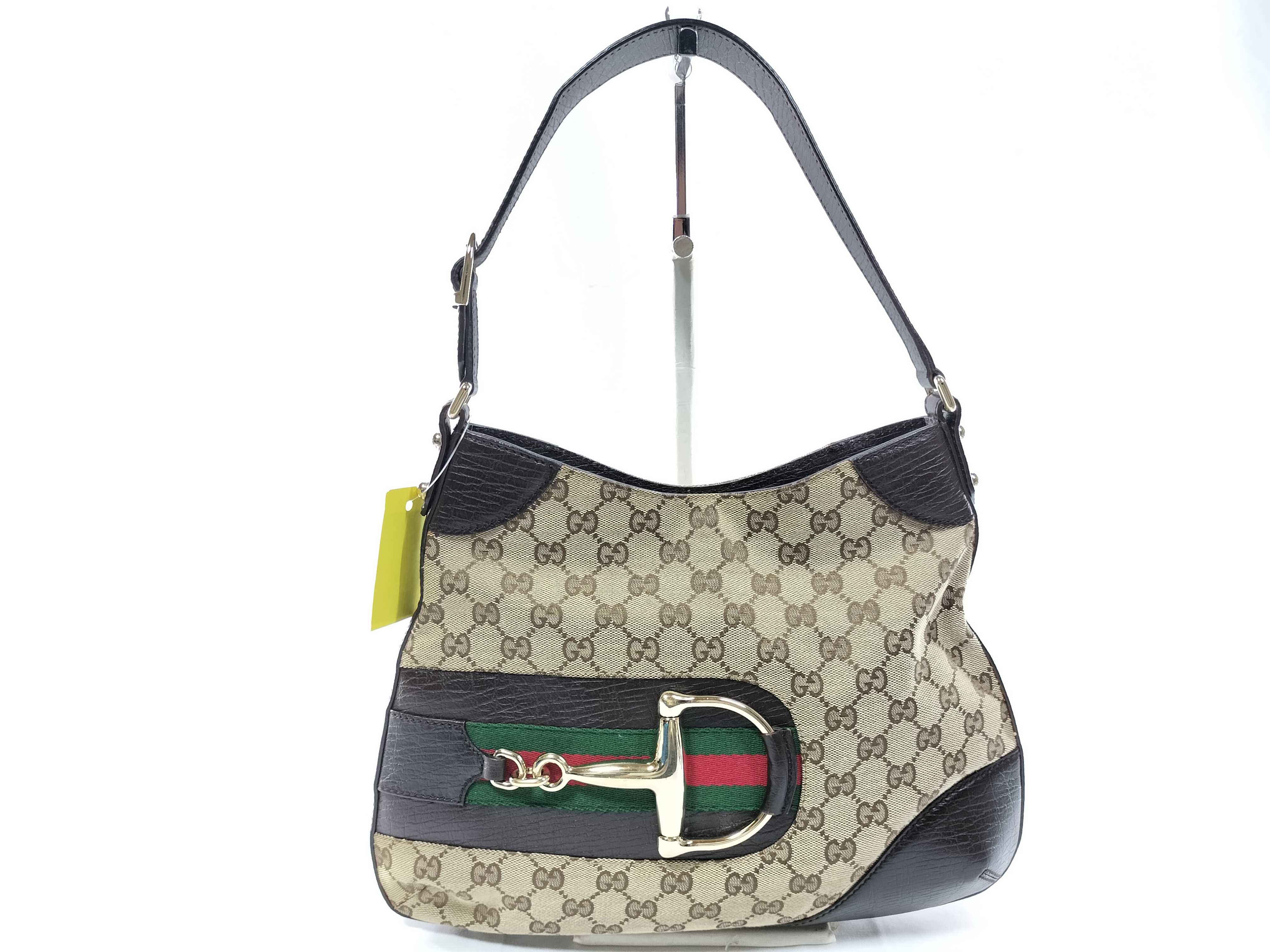 GG Canvas Sherry Line Hustler Bit Shoulder Bag