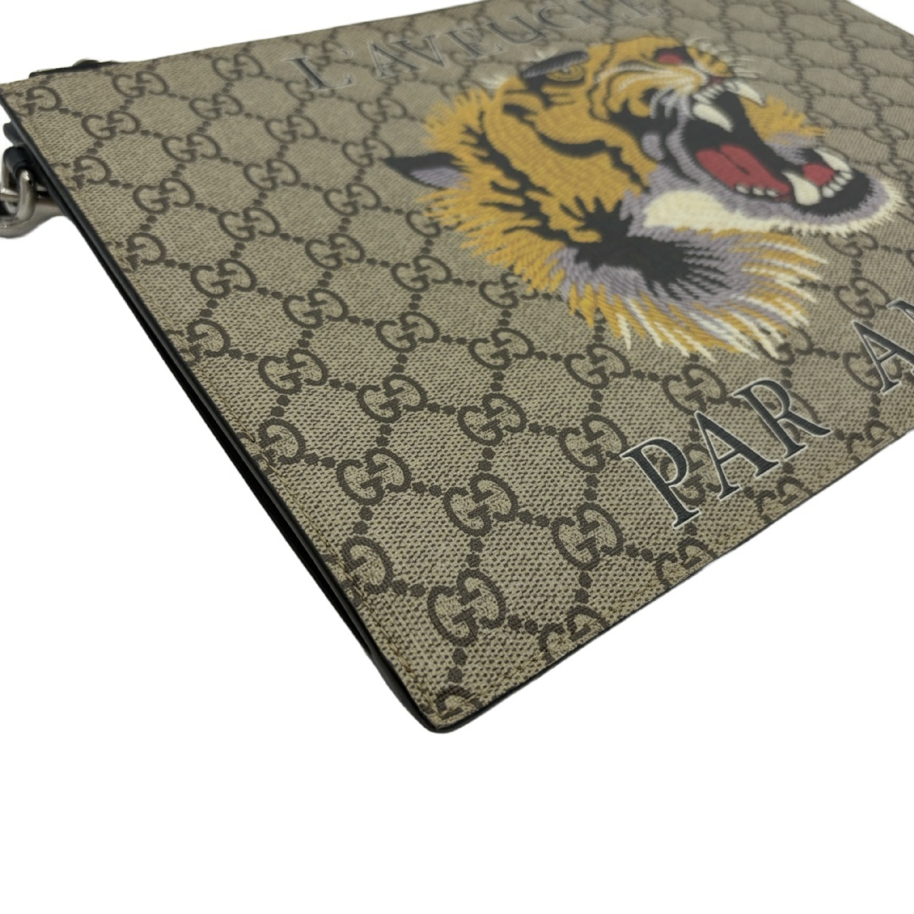 GG Supreme Tiger Crunch Bag Clutch Bag — view 4