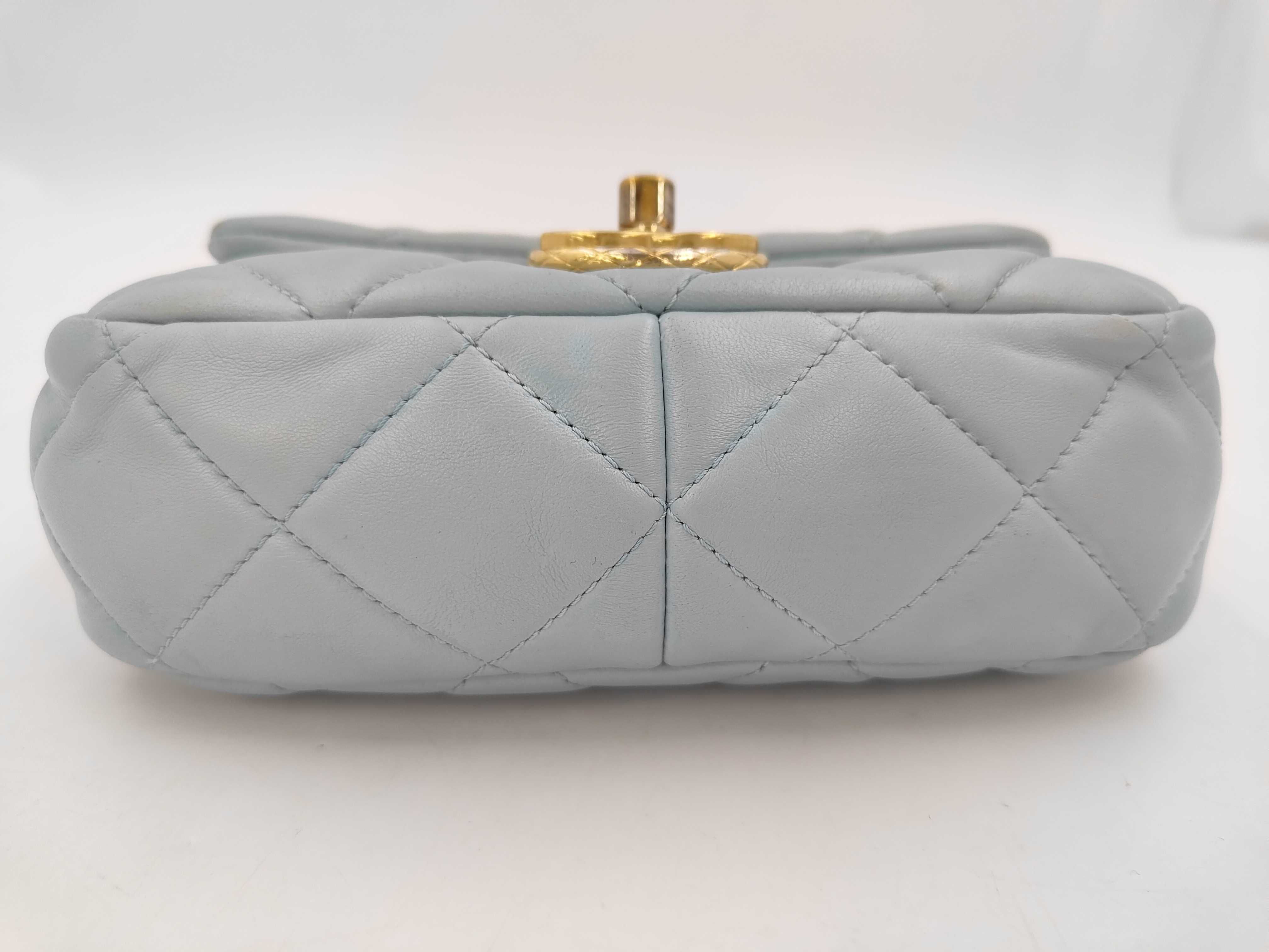 Mini Matelassé Chain Shoulder Bag, Lambskin Shoulder Bag — view 7