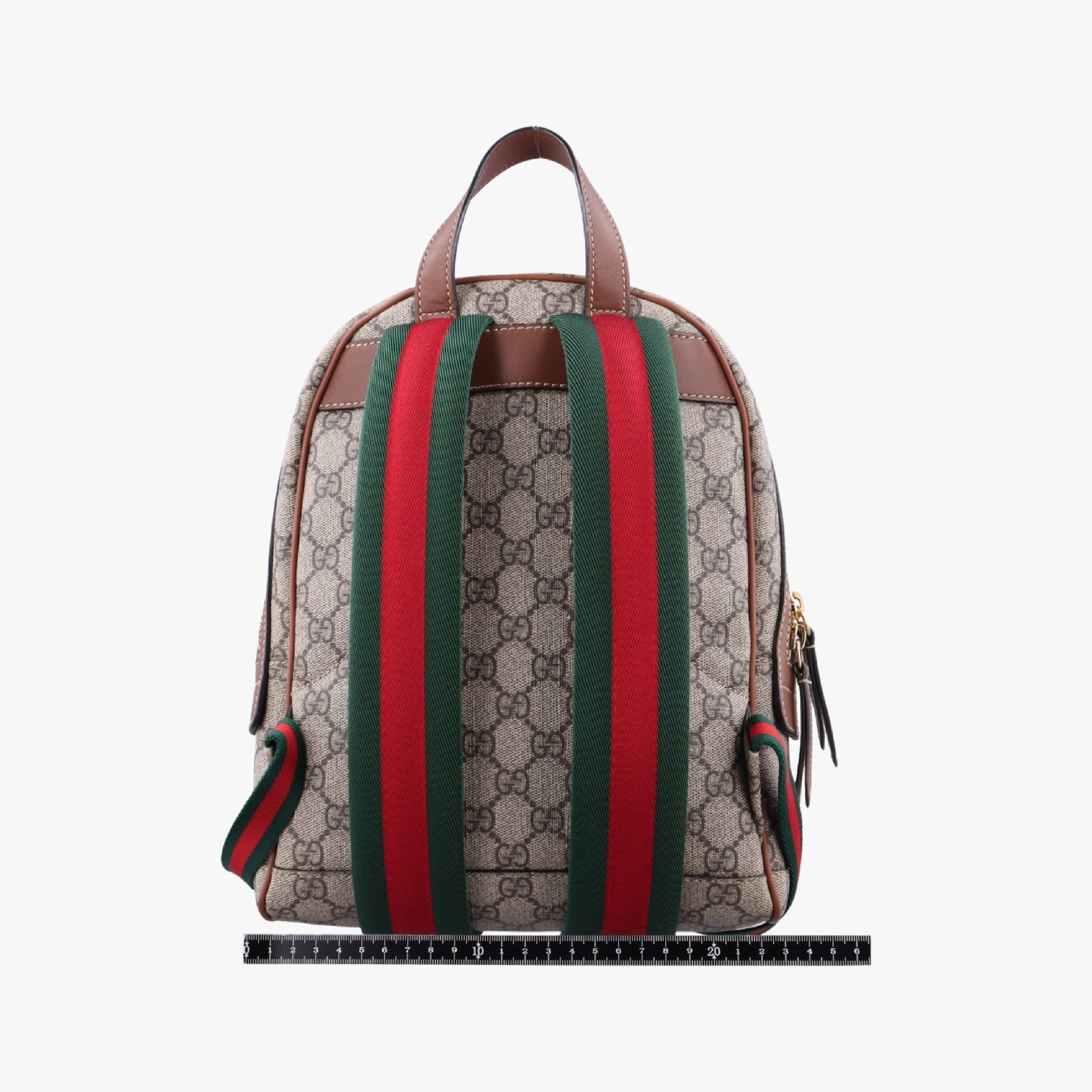 GG Supreme Tian Beige x Multicolor PVC Coated Canvas x Leather Backpack 427042 B021366172 — view 2