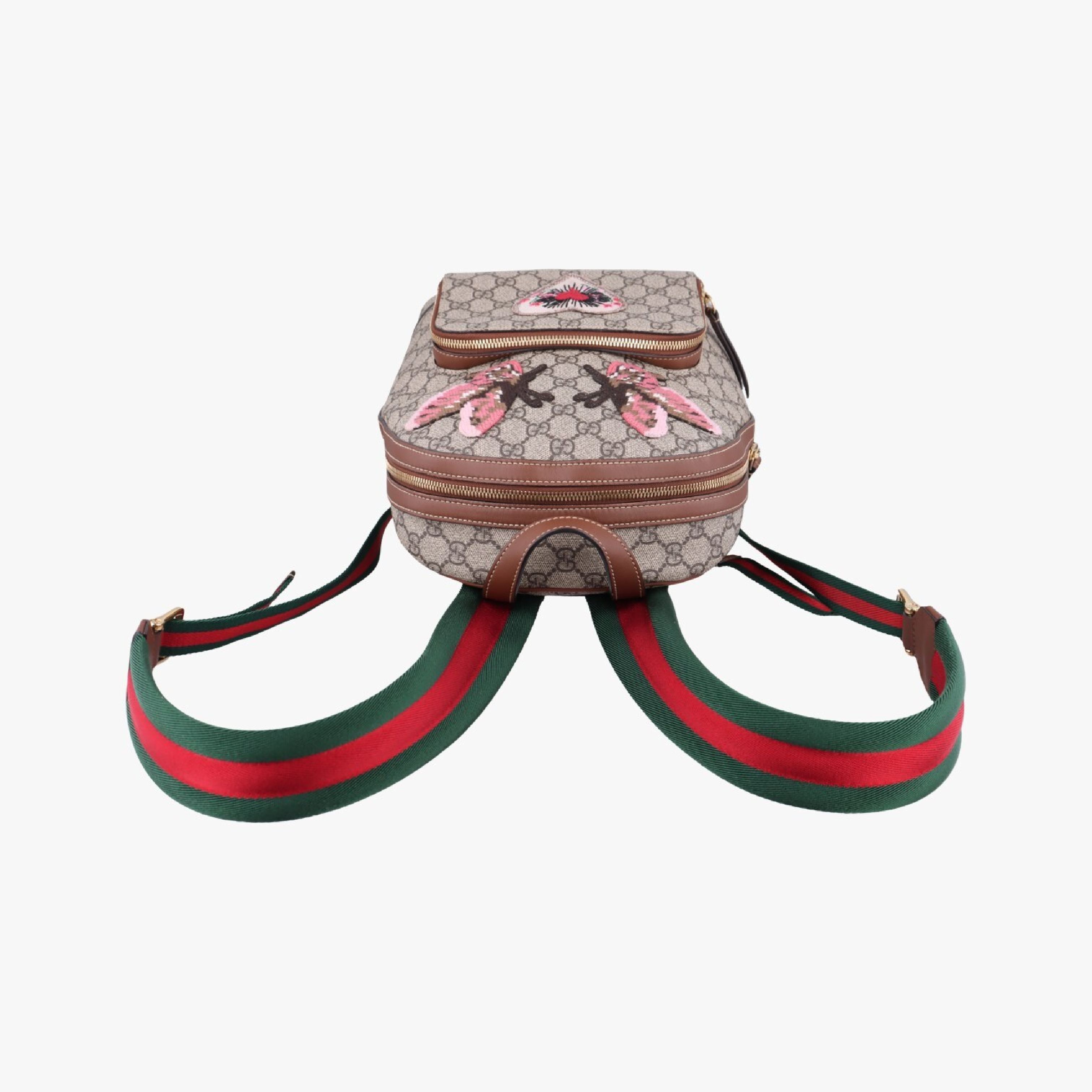 GG Supreme Tian Beige x Multicolor PVC Coated Canvas x Leather Backpack 427042 B021366172 — view 5