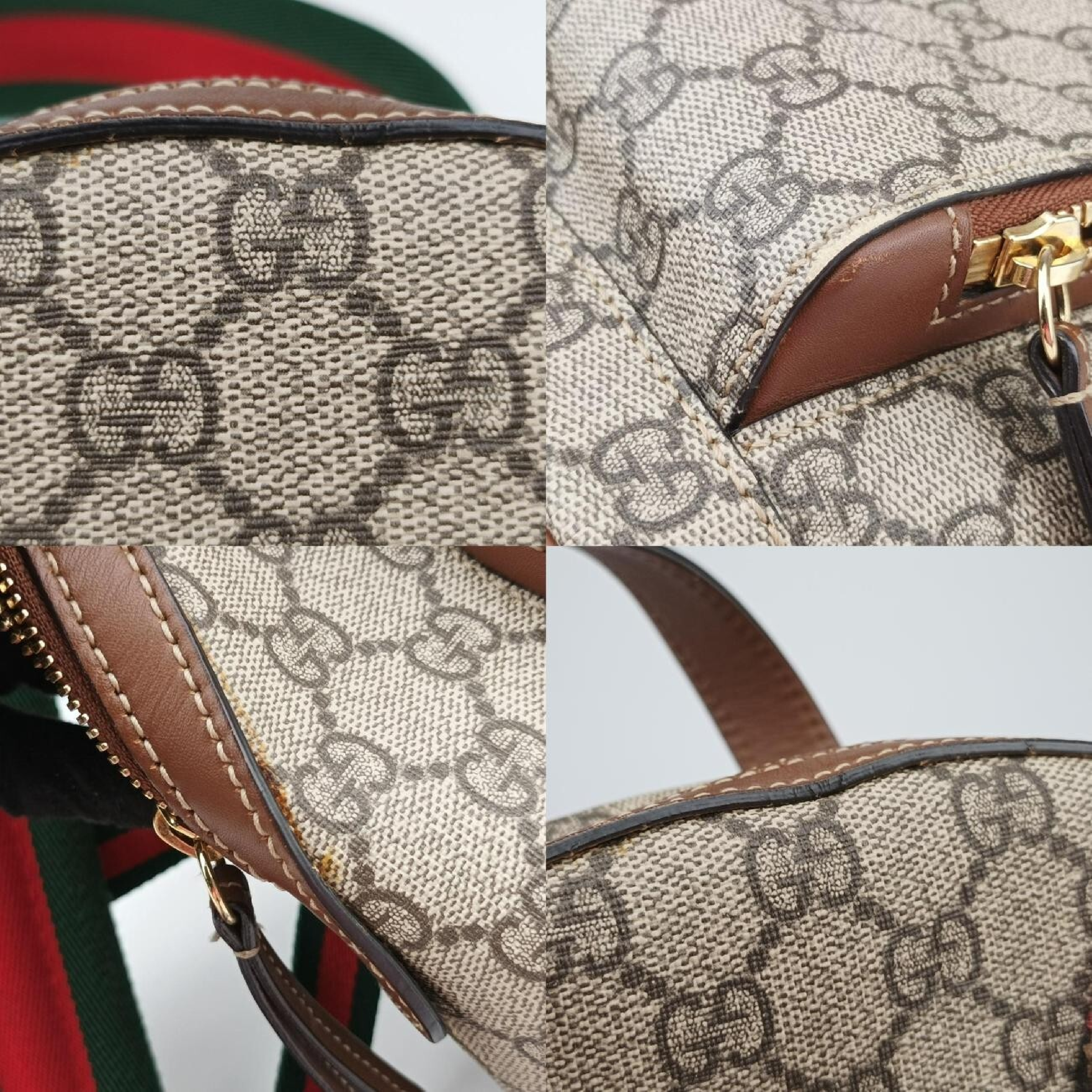 GG Supreme Tian Beige x Multicolor PVC Coated Canvas x Leather Backpack 427042 B021366172 — view 9