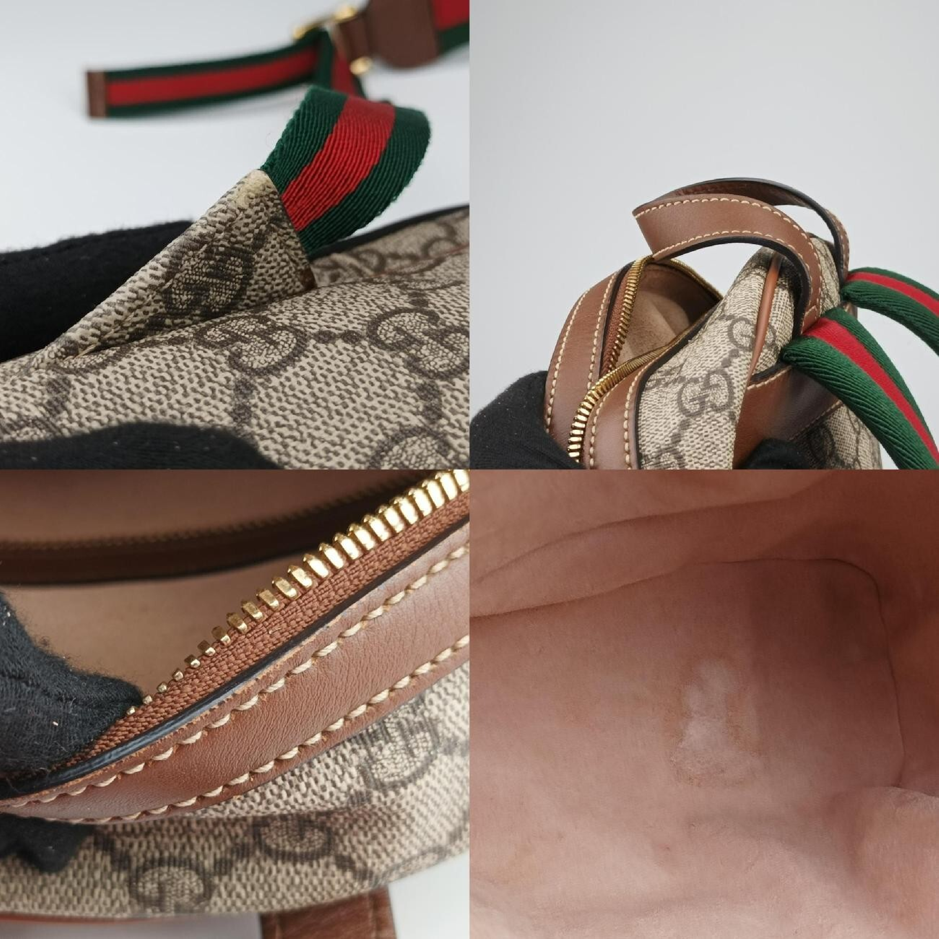 GG Supreme Tian Beige x Multicolor PVC Coated Canvas x Leather Backpack 427042 B021366172 — view 10