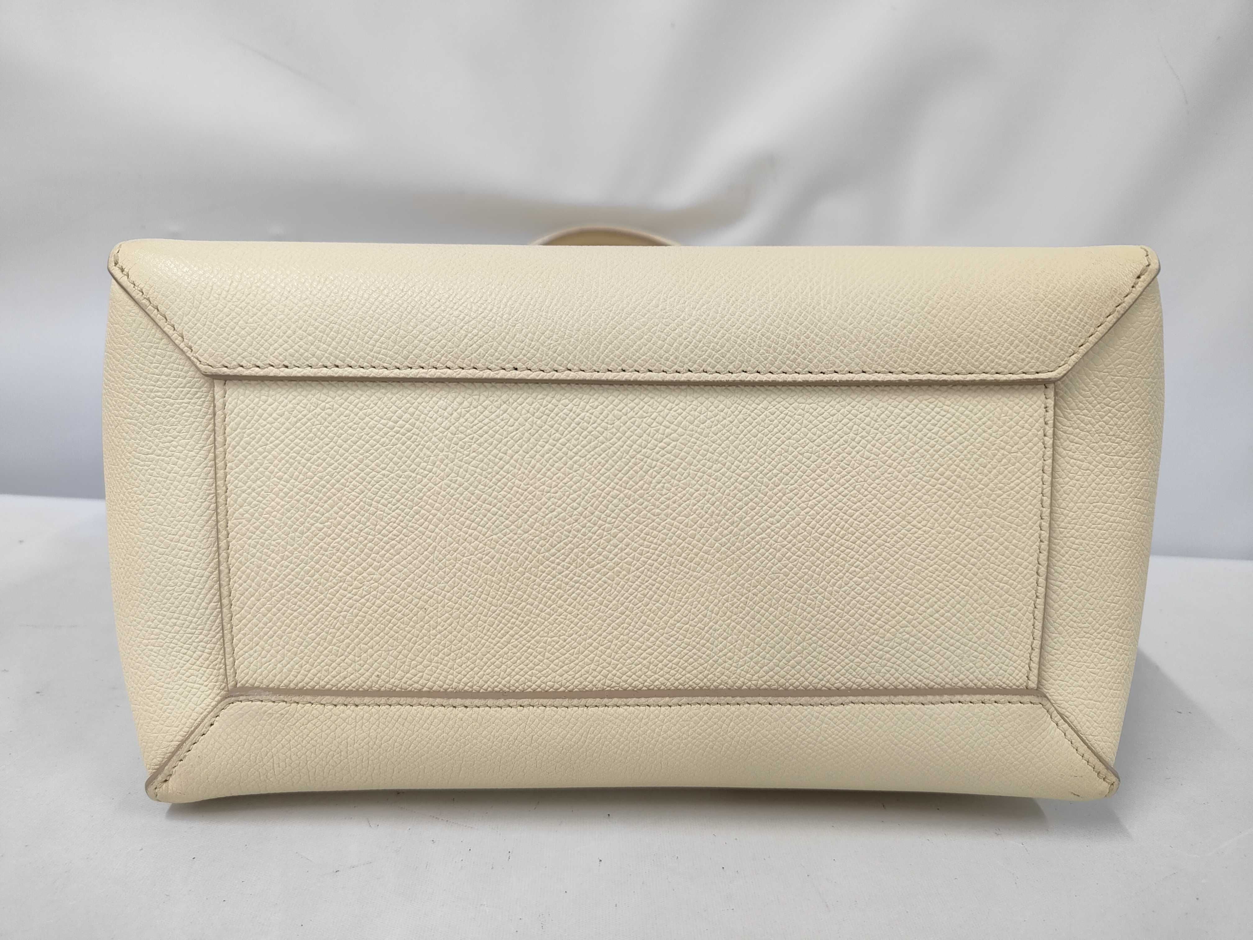 Belt Bag Micro 2-way Shoulder Bag Leather Ivory Handbag — view 3