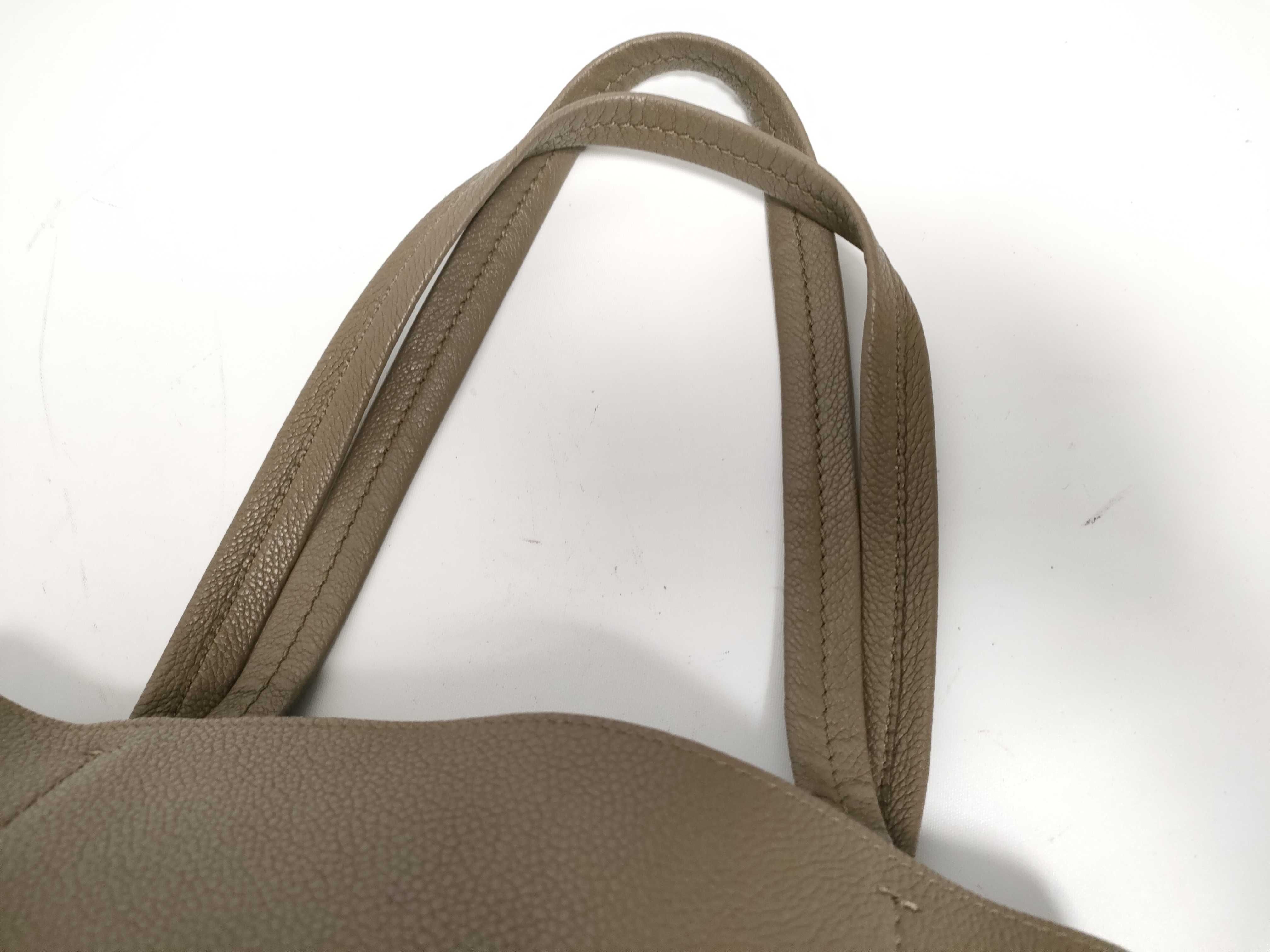 Vertical Cabas Tote Bag, Gray Tote Bag — view 5