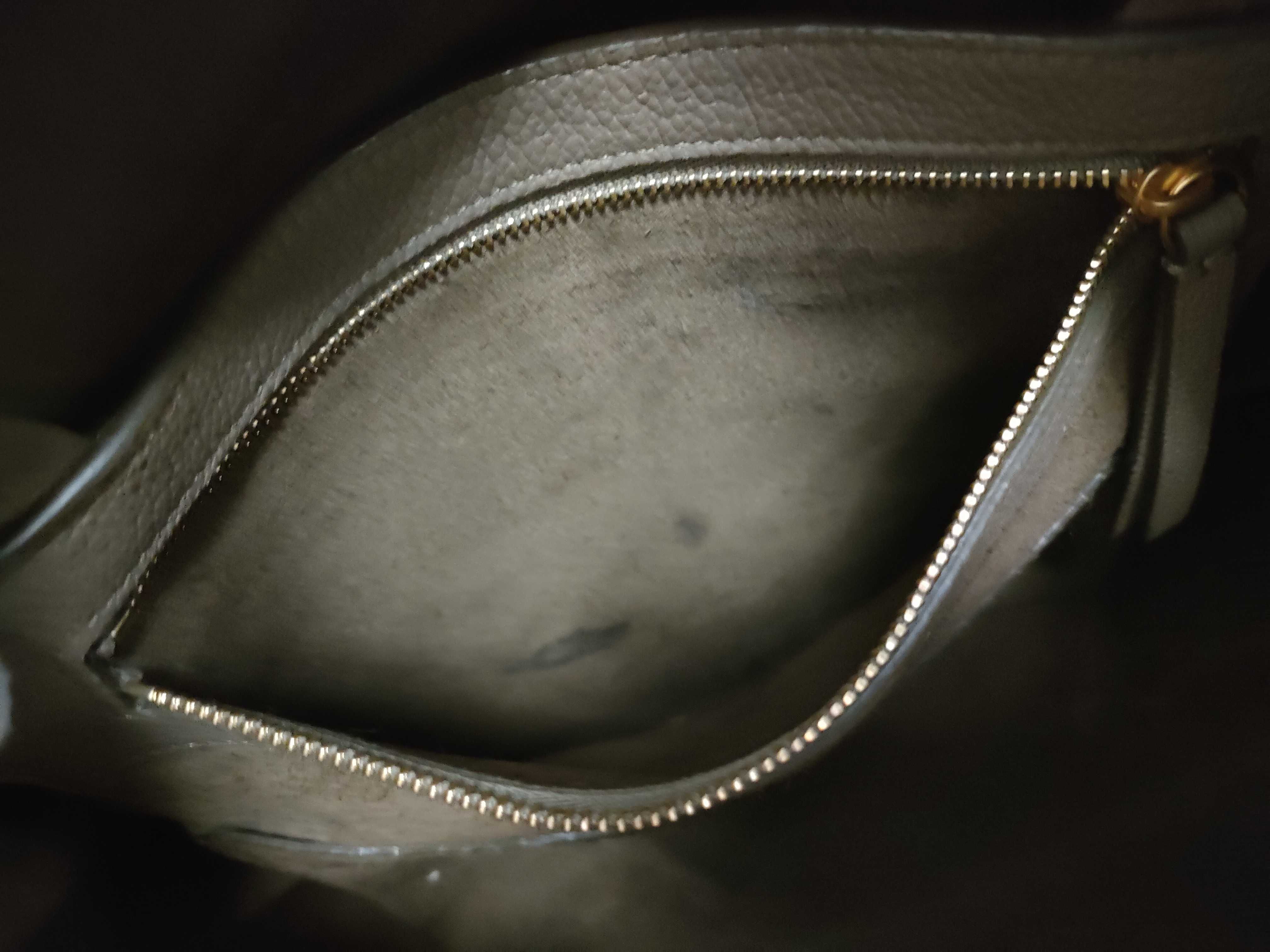 Vertical Cabas Tote Bag, Gray Tote Bag — view 10