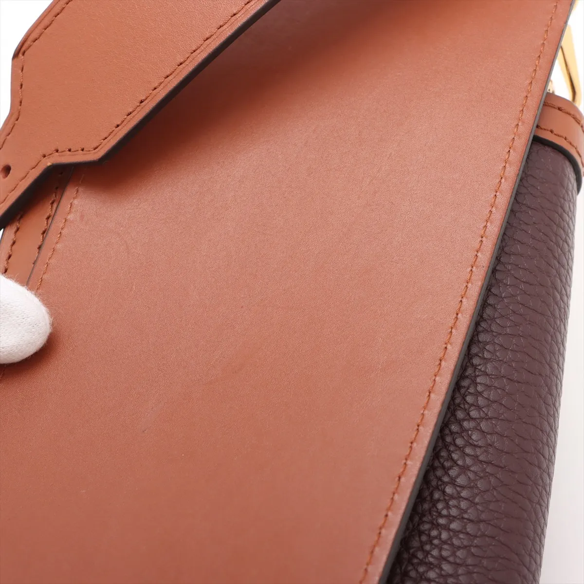 Taurillon Bumbag Dauphine M58881 GI0179 Brown x White x Bordeaux — view 12