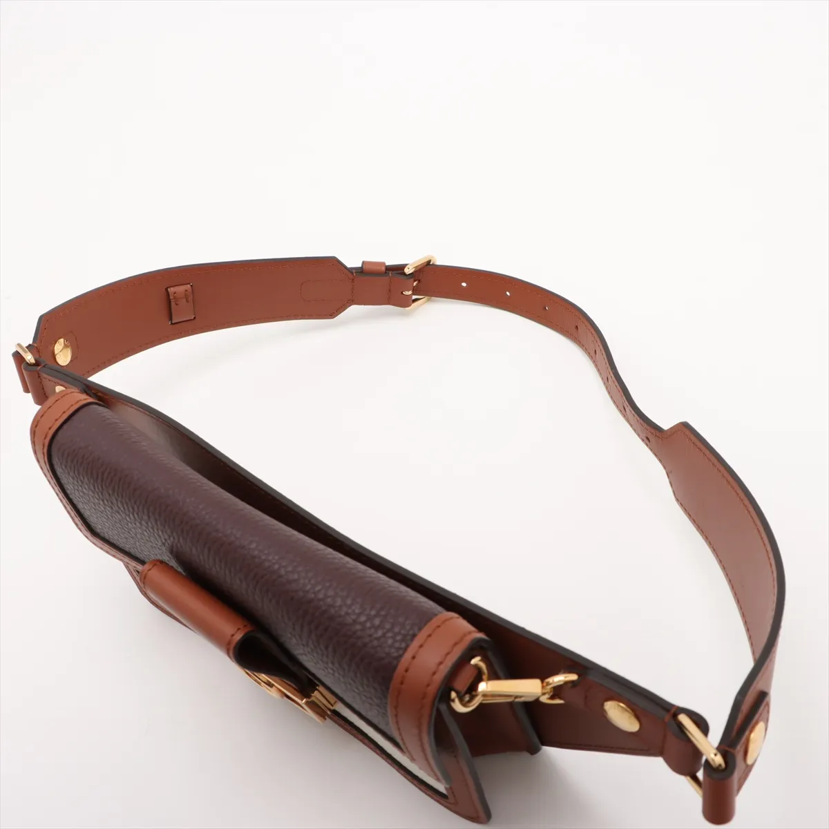 Taurillon Bumbag Dauphine M58881 GI0179 Brown x White x Bordeaux — view 5