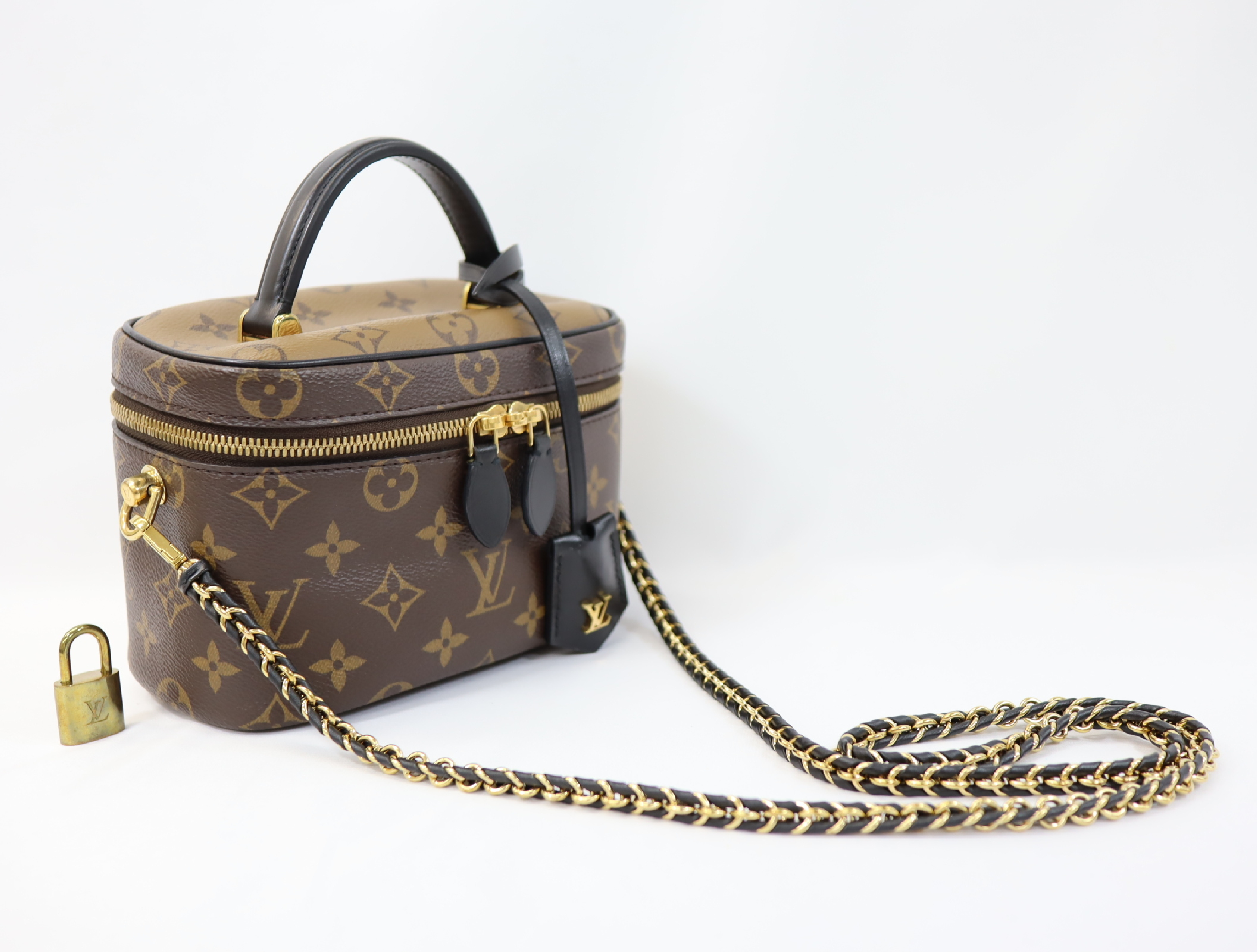 Monogram Reverse Vanity NV M45165 Brown RFID Reactive Shoulder Bag — view 5
