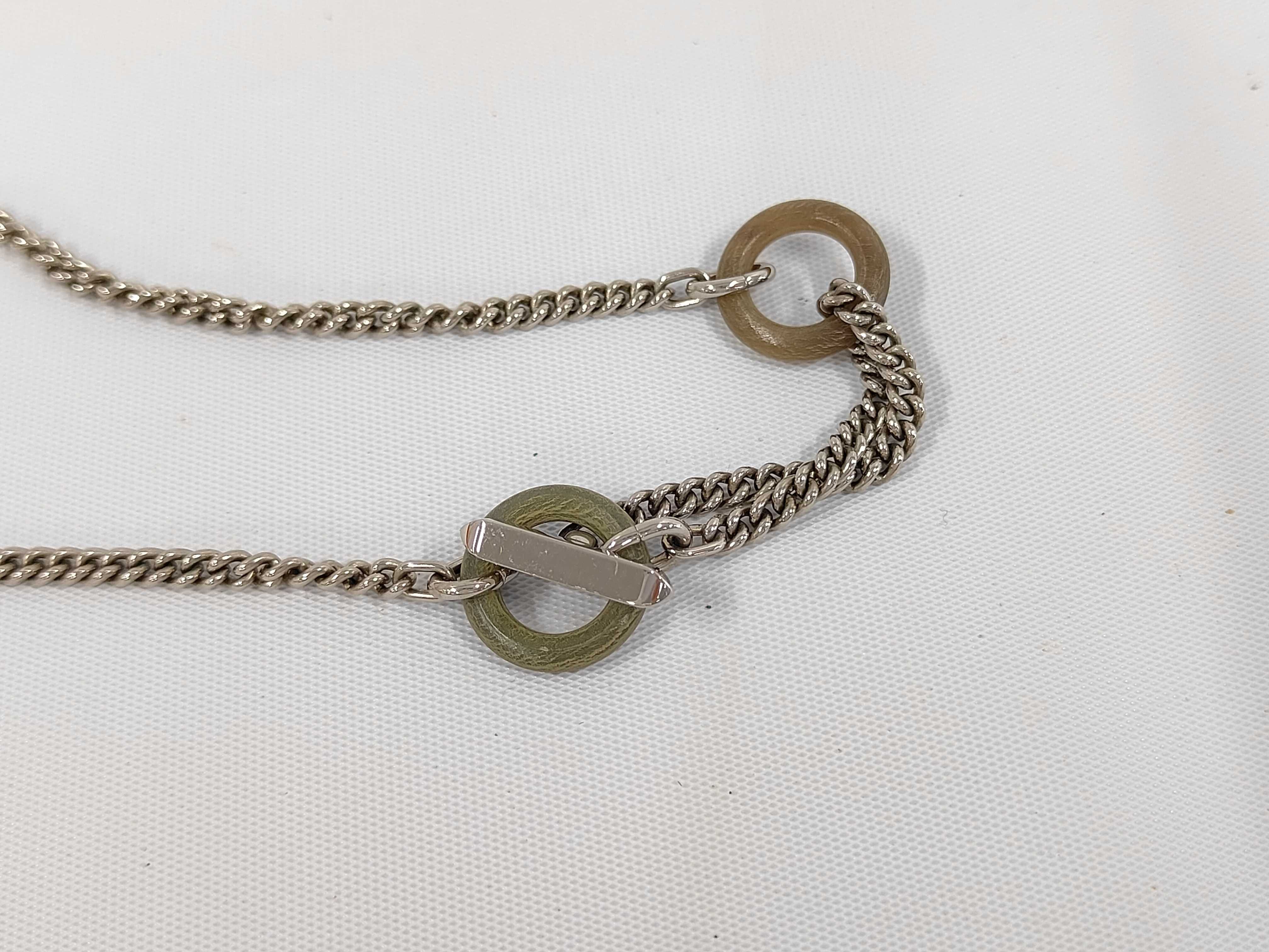 Destrières Necklace, Noir (black) x Silver Hardware, Hermes Necklace — view 4