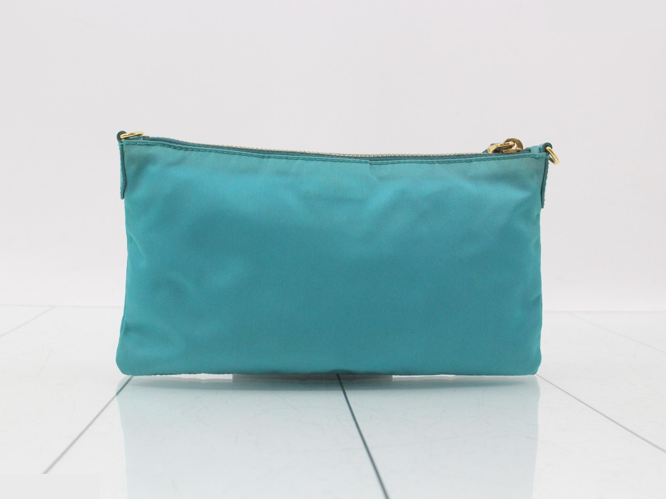 turquoise blue shoulder bag, size 42 — view 2