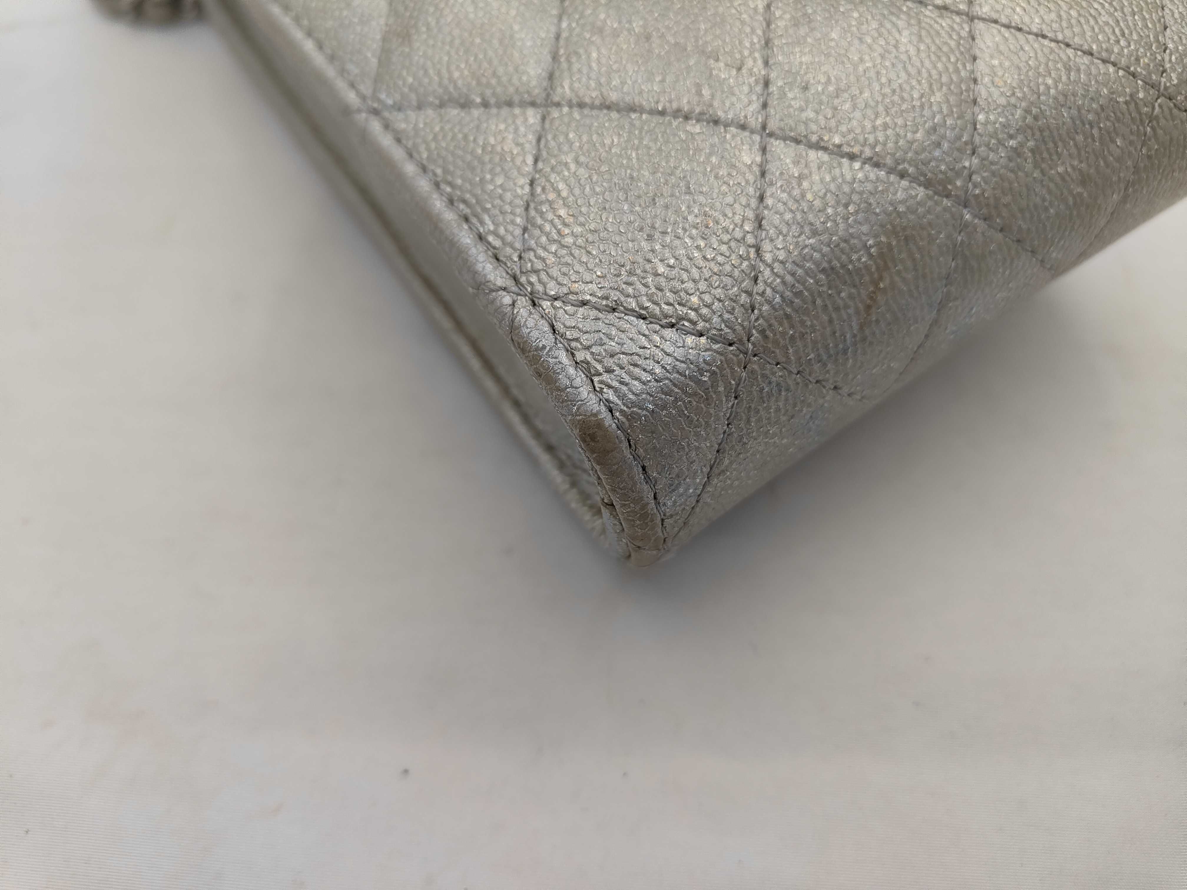 Matelasse Phone Pouch Caviar Silver Shoulder Bag — view 6