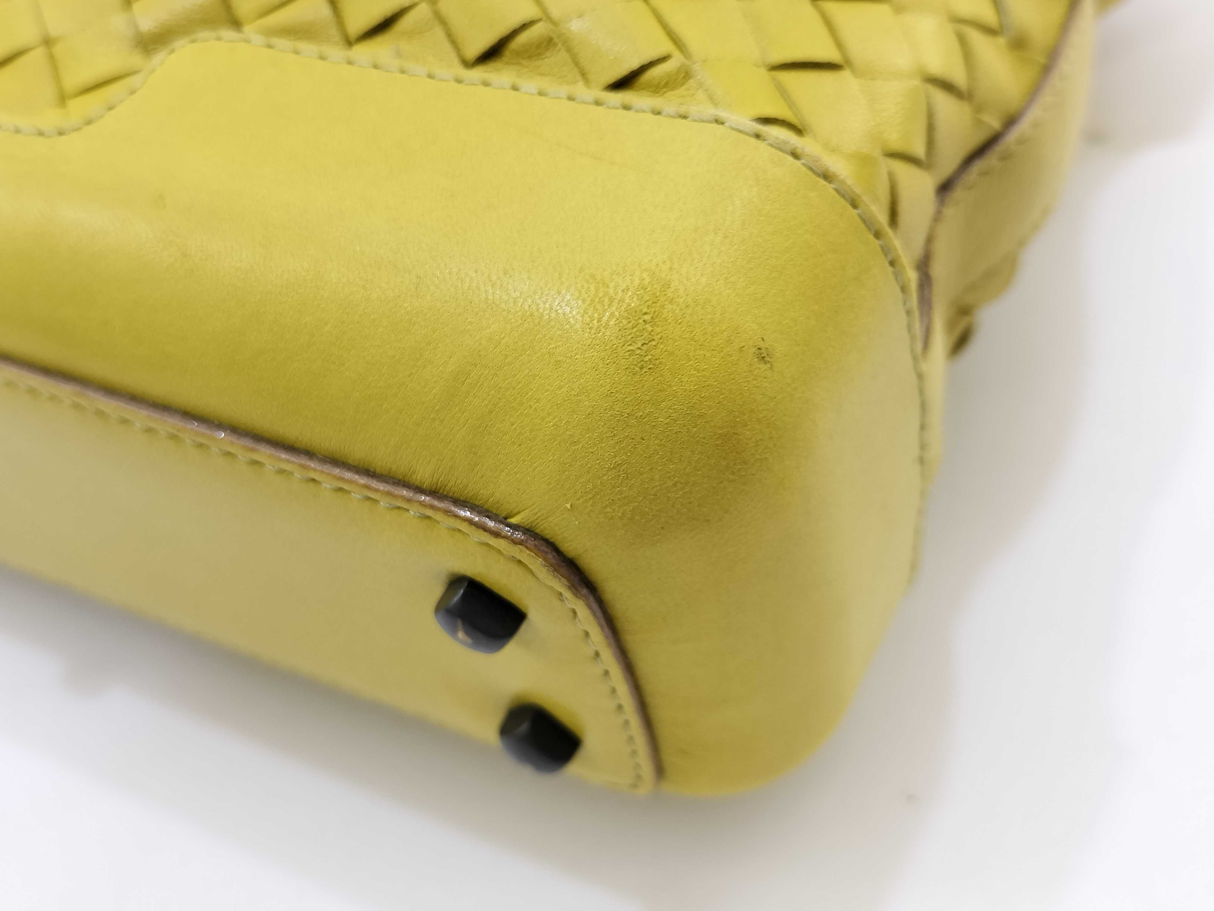 Intrecciato One Shoulder Bag Yellow — view 4