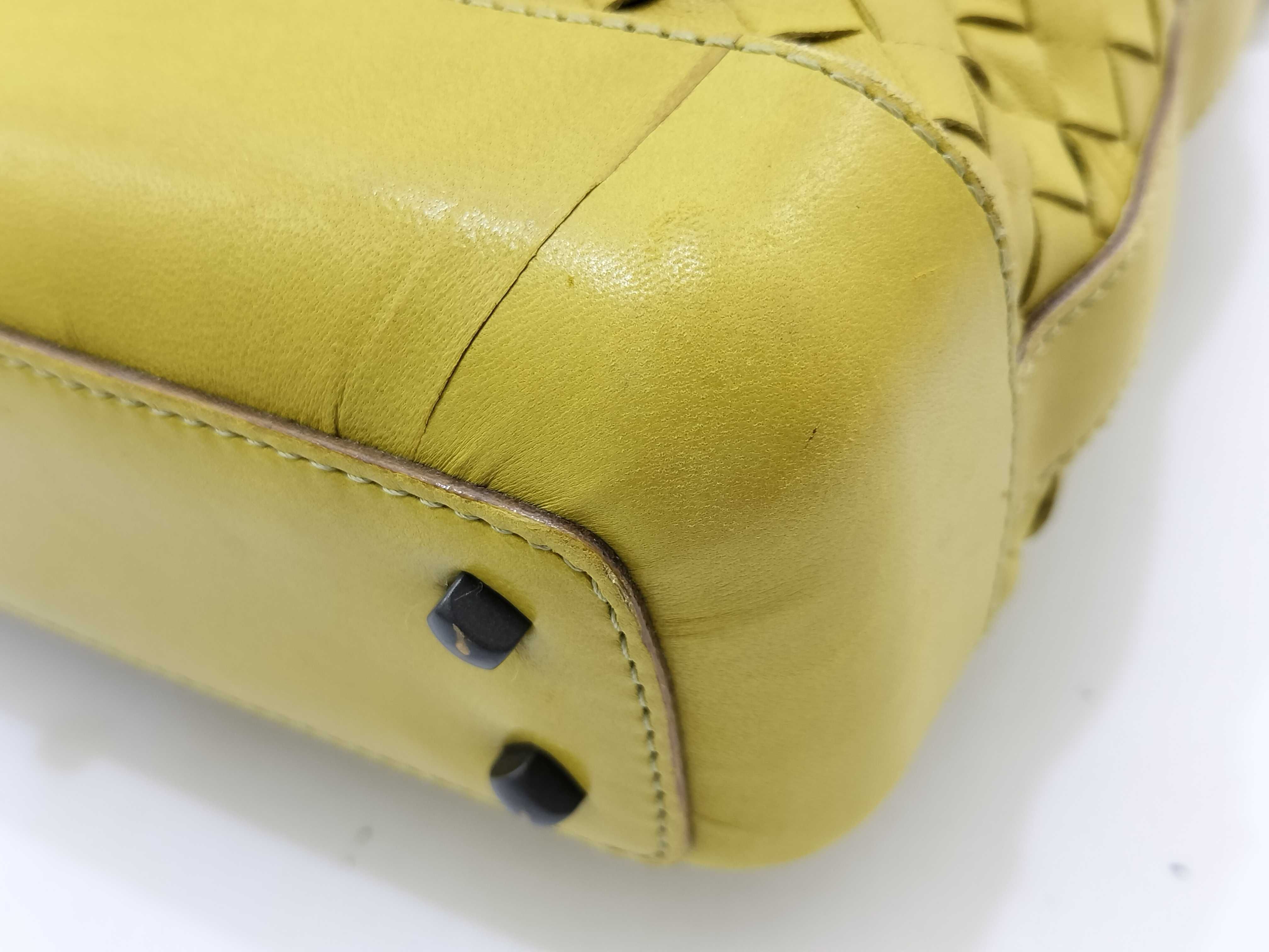 Intrecciato One Shoulder Bag Yellow — view 5