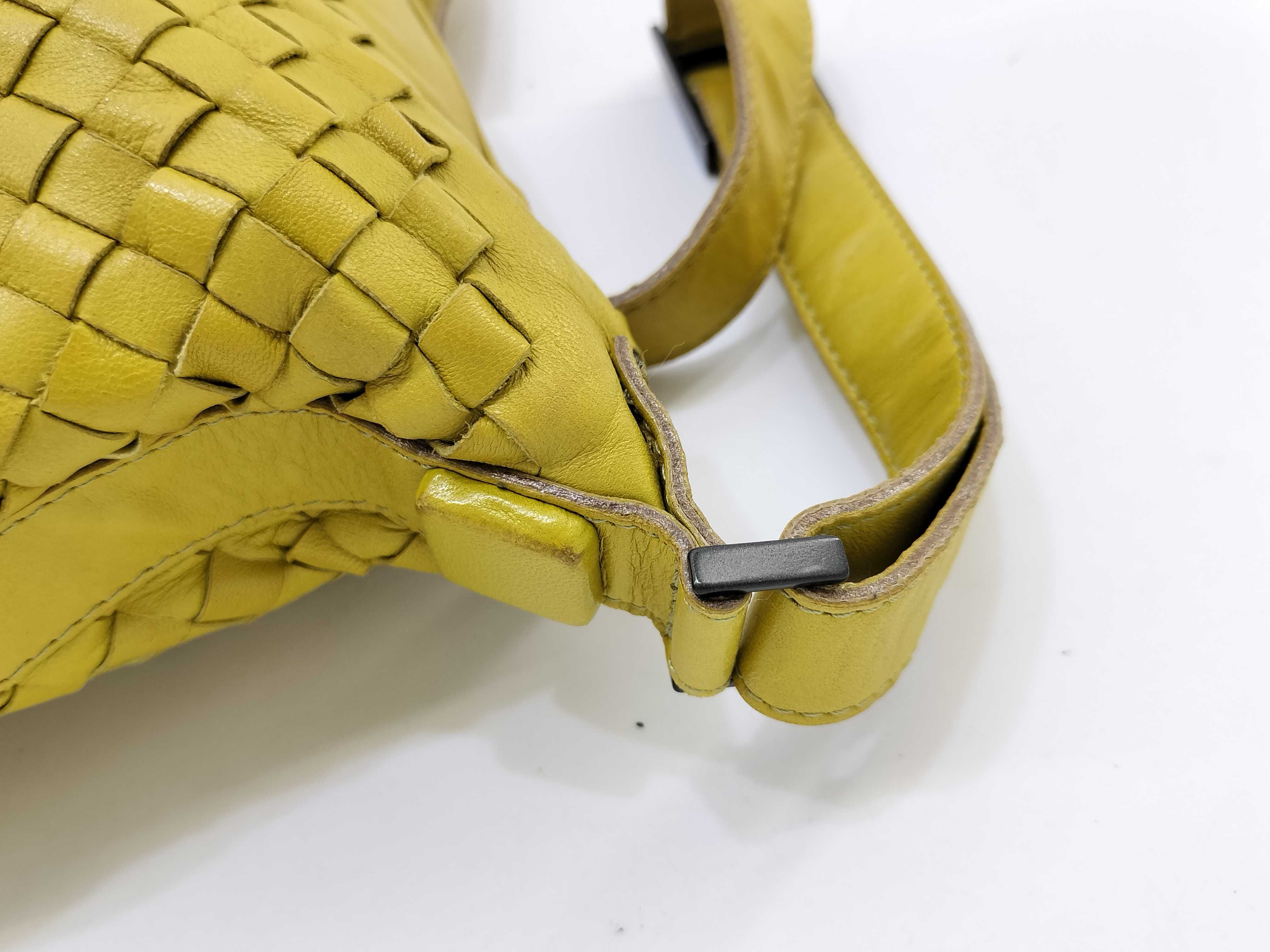 Intrecciato One Shoulder Bag Yellow — view 6