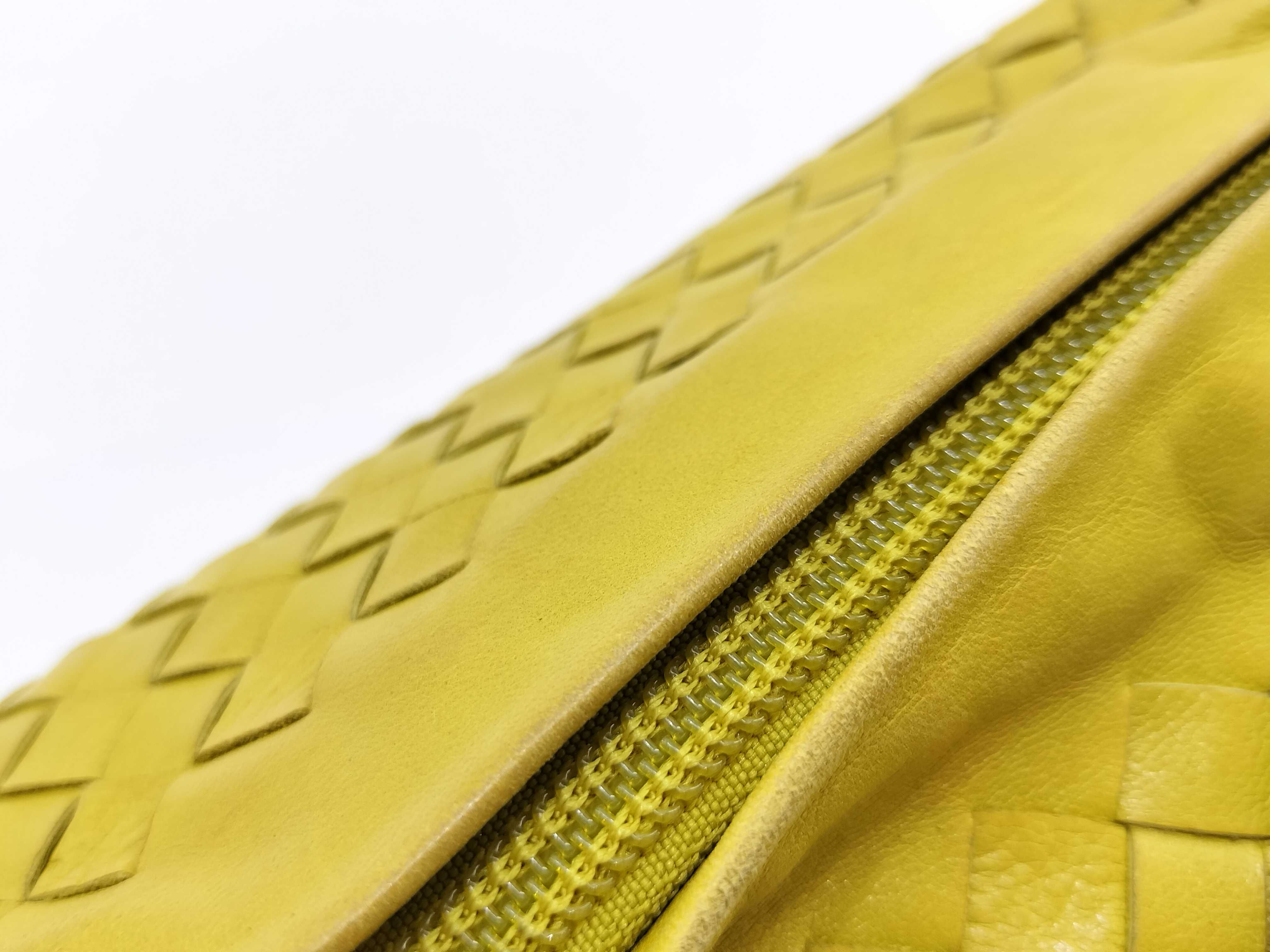 Intrecciato One Shoulder Bag Yellow — view 10