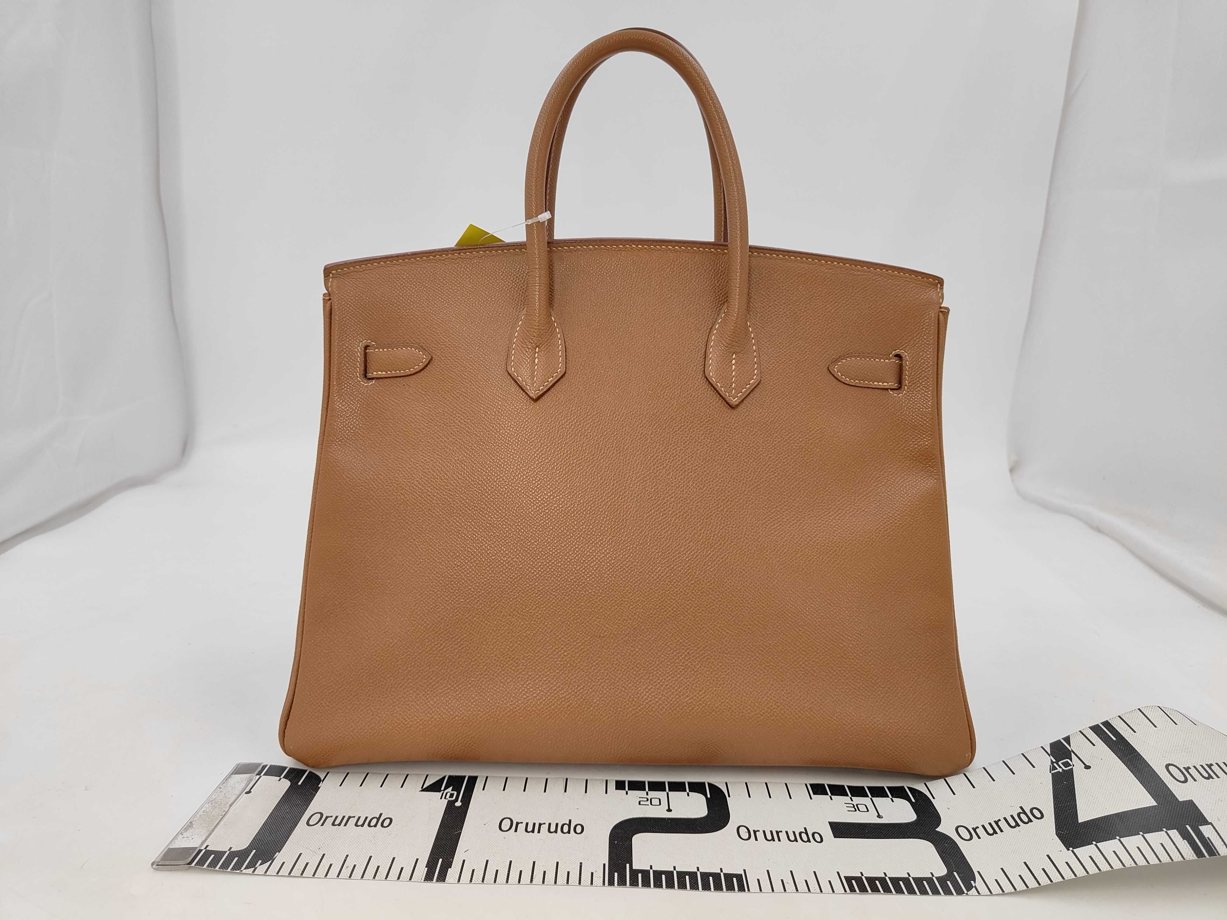 Birkin 35 Courchevel Leather Gold with Gold Hardware F Handbag — view 2