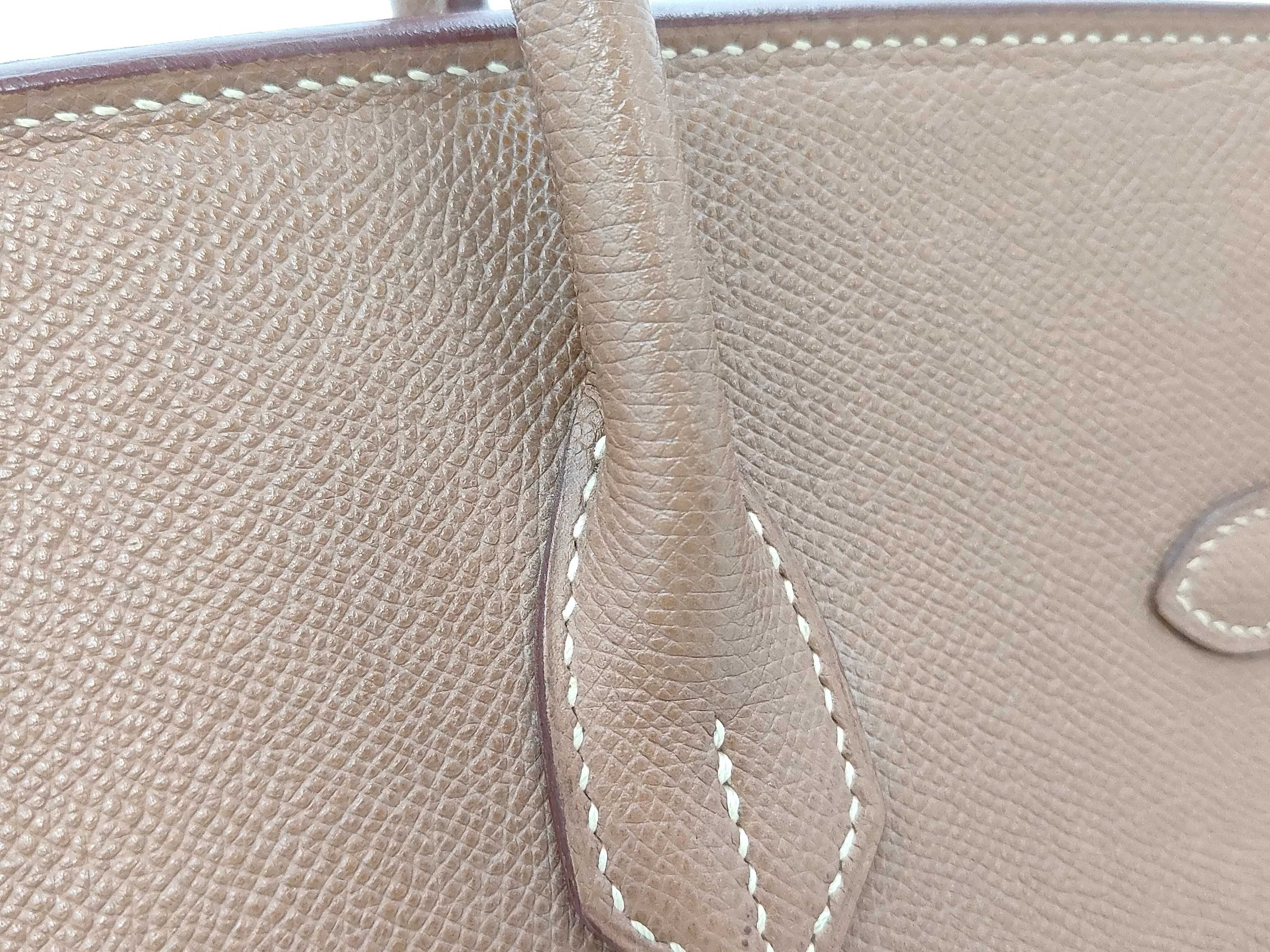 Birkin 35 Courchevel Leather Gold with Gold Hardware F Handbag — view 3