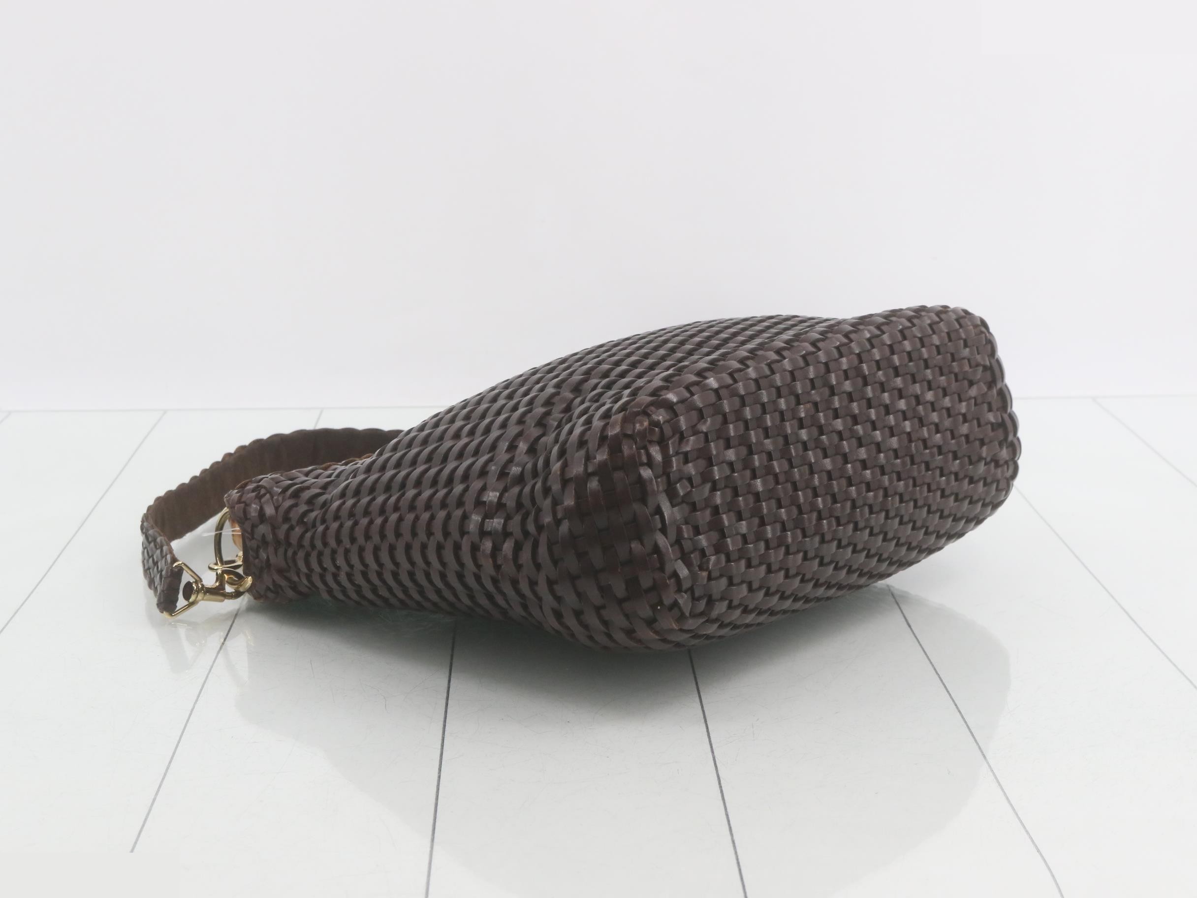 2-Way Bamboo Braided Leather Handbag — view 5