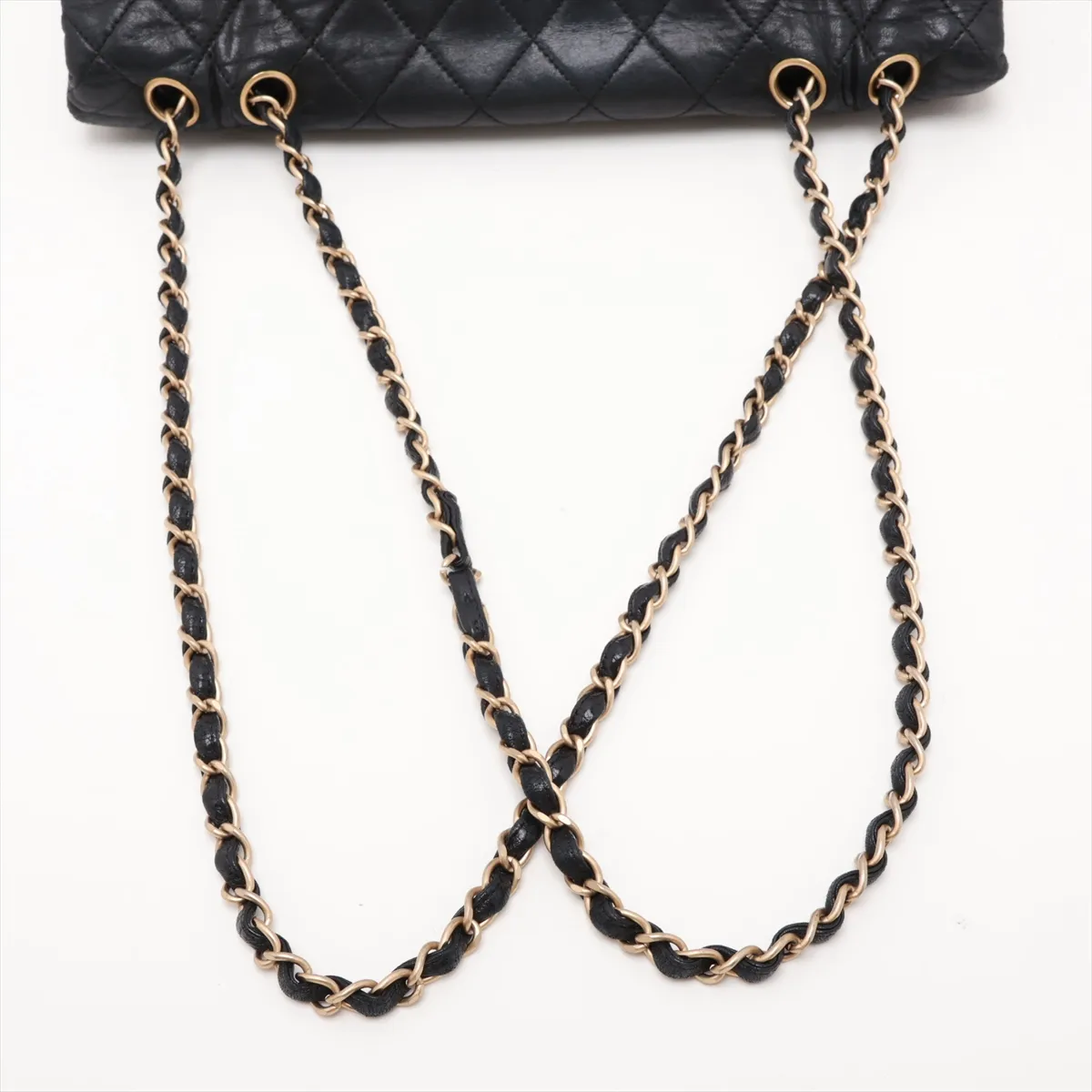2.55 Lambskin Chain Shoulder Bag, Black with Gold Hardware, 6739668, Series 6 — view 5