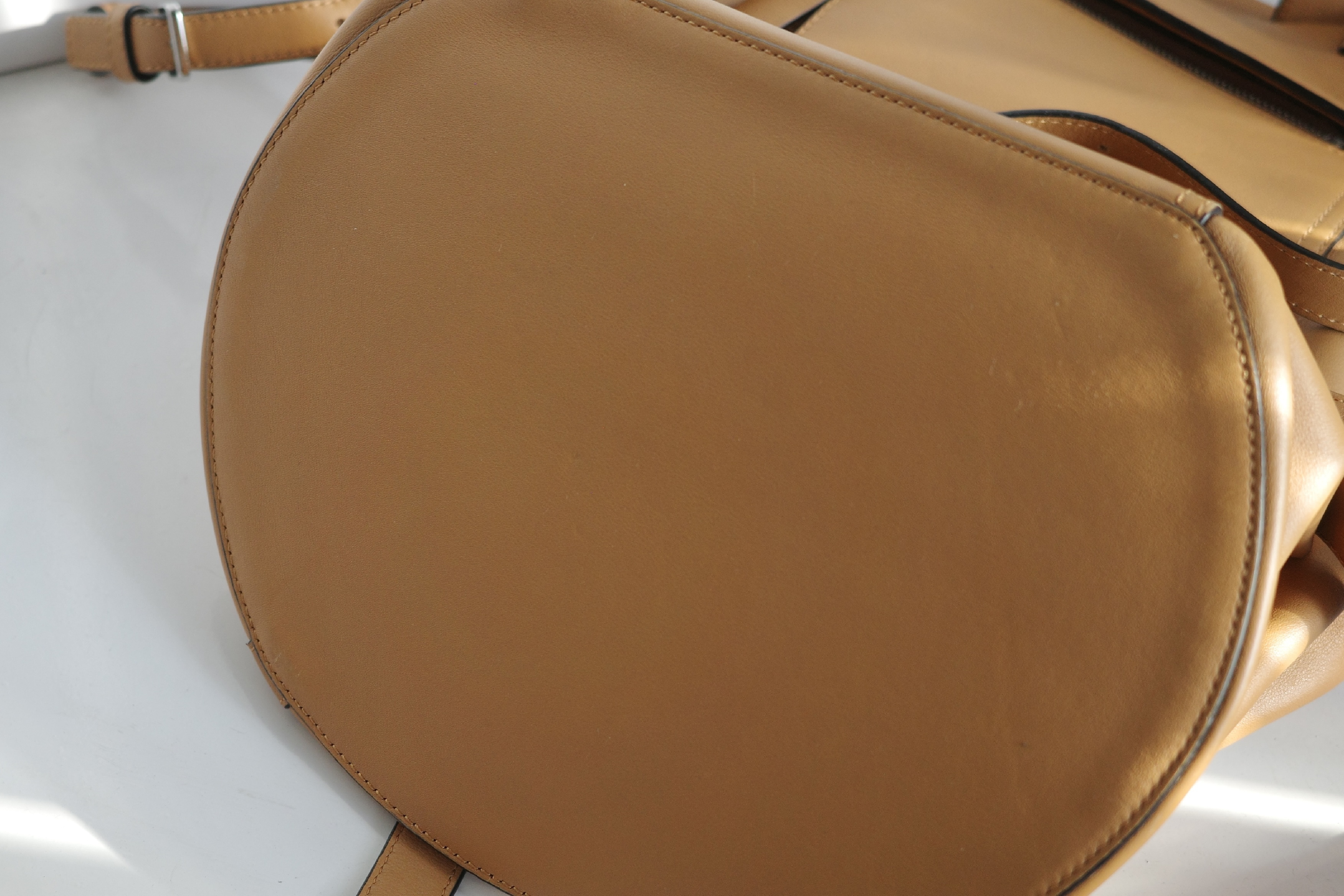 Drawstring Leather Backpack Rucksack — view 12