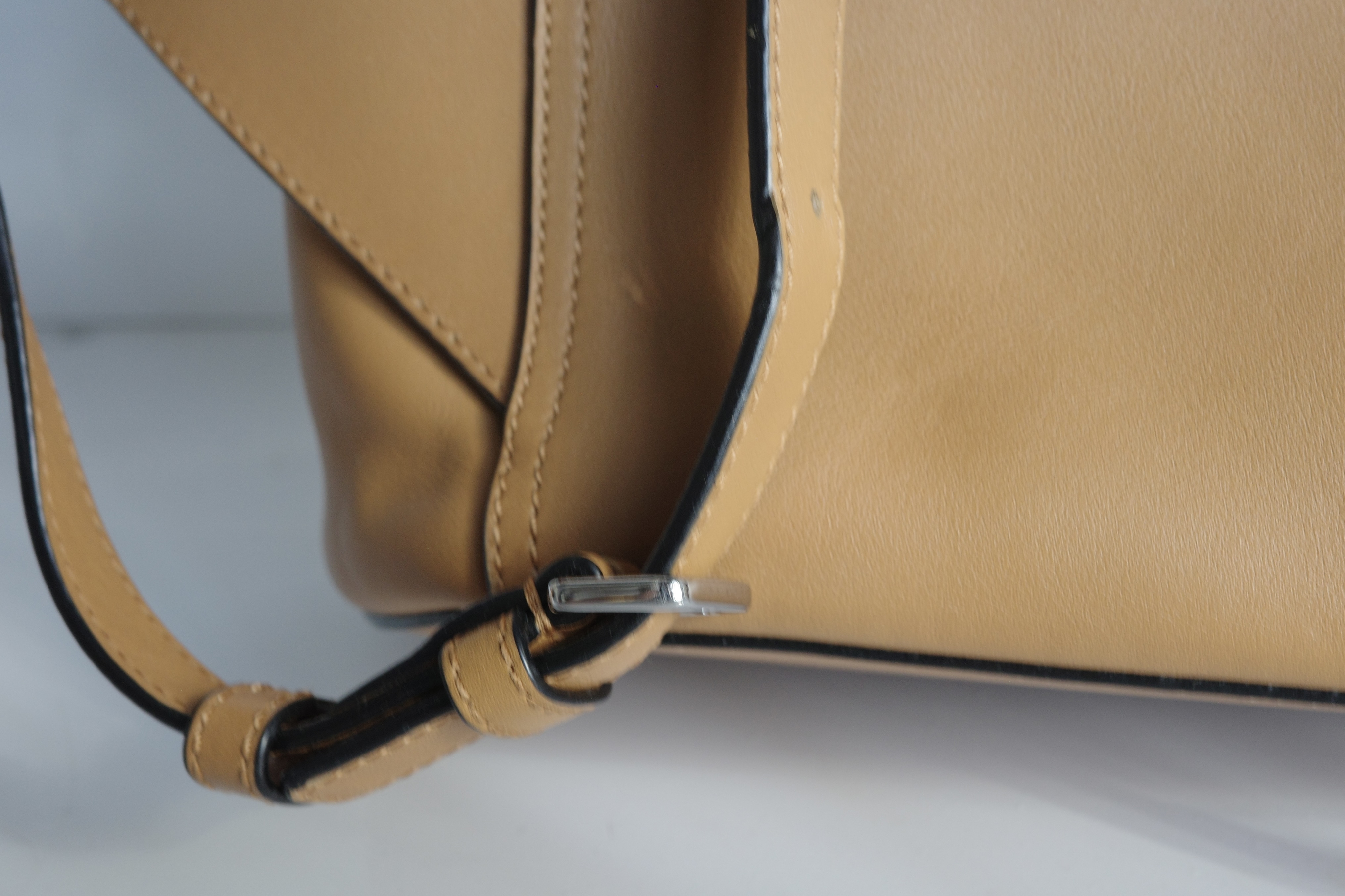 Drawstring Leather Backpack Rucksack — view 6