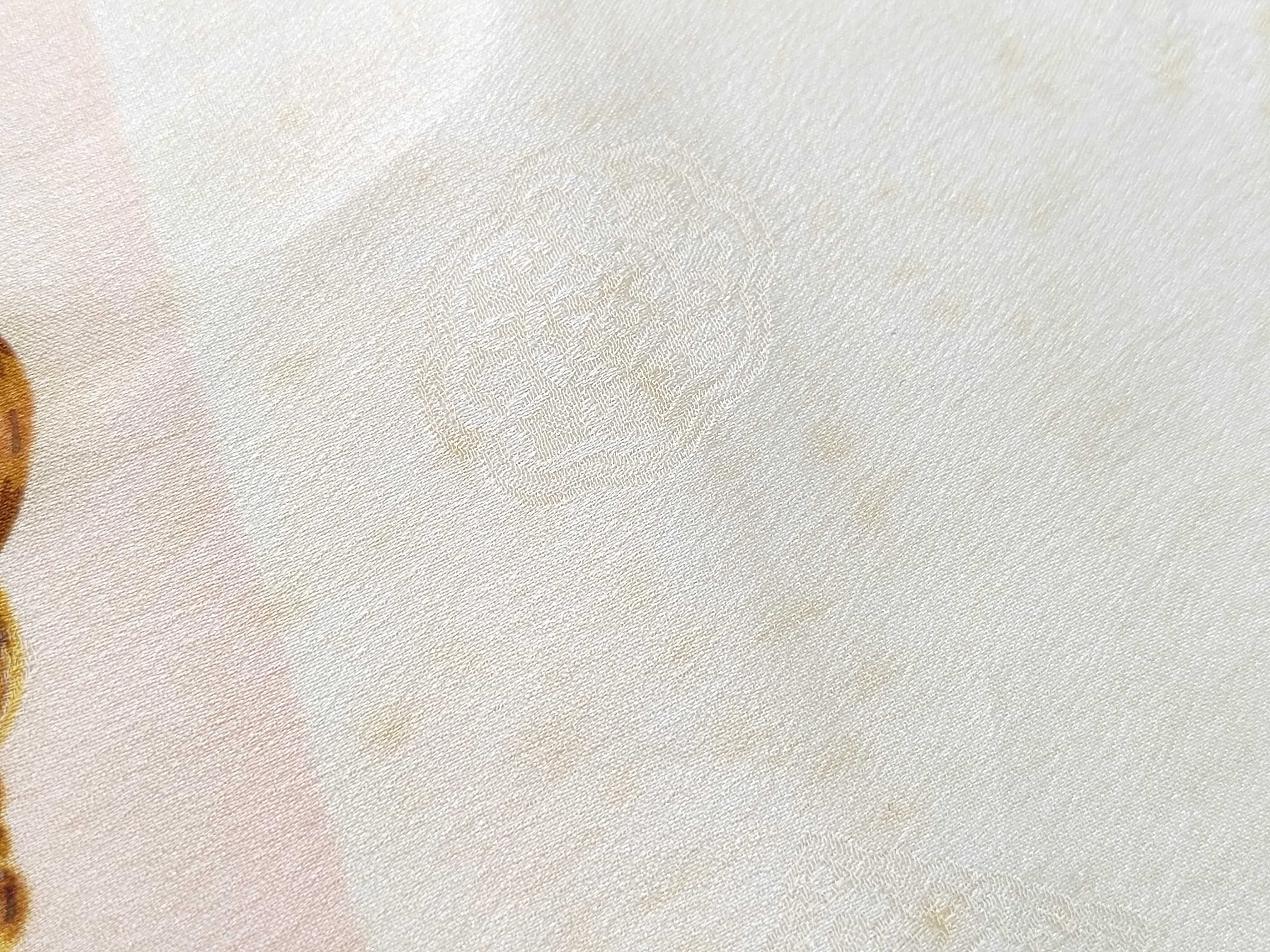 Coco Mark Chain Pattern Scarf, Silk, Pink Gold, Other Accessories — view 6