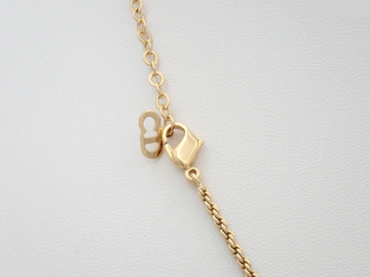 heart necklace with rhinestones, chain approximately 42cm long. — view 2