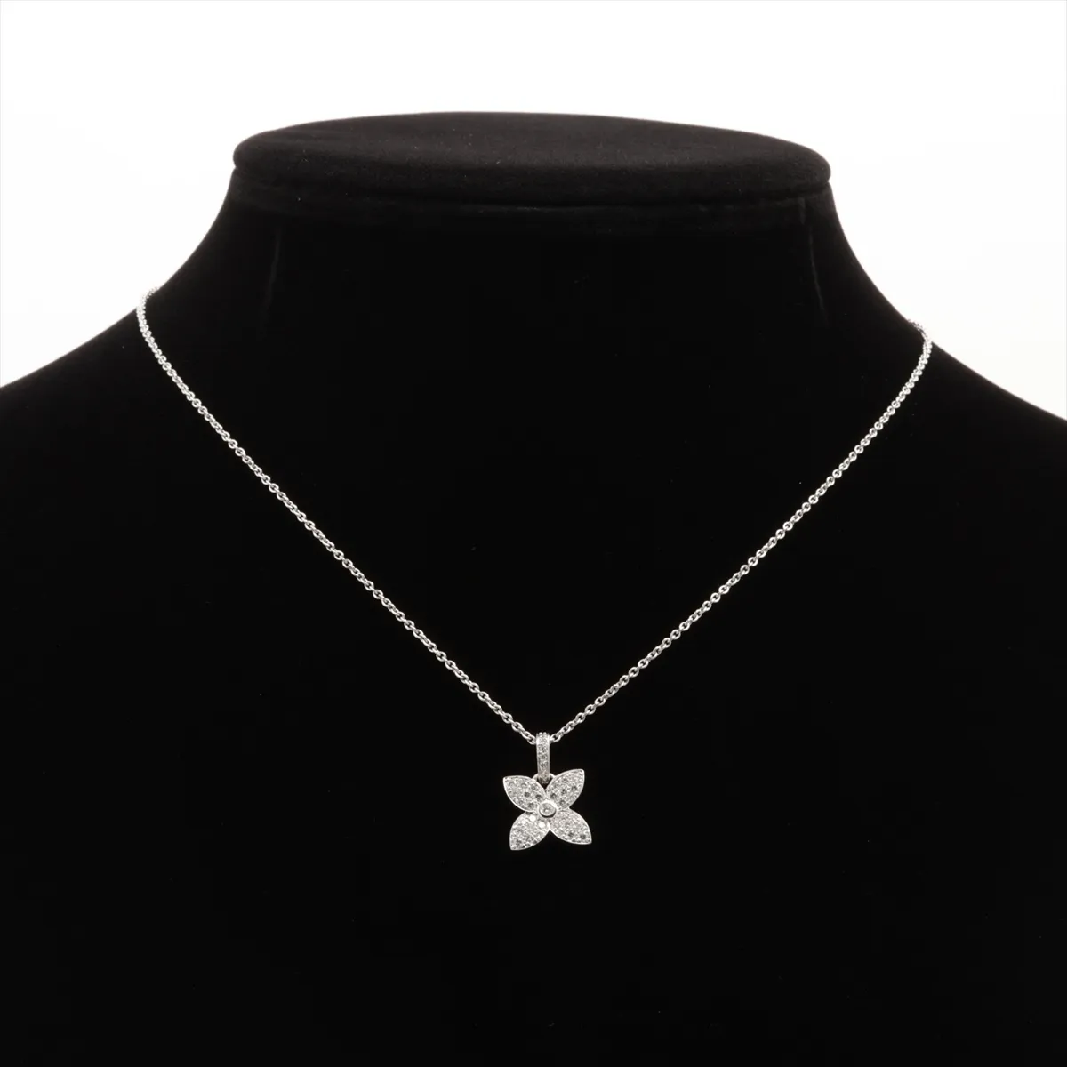 Pandantif Crackant Pave Diamond Necklace 5.1g QGA922 750(WG) x Gold unknown (Hallmark) No chain brand stamp — view 5
