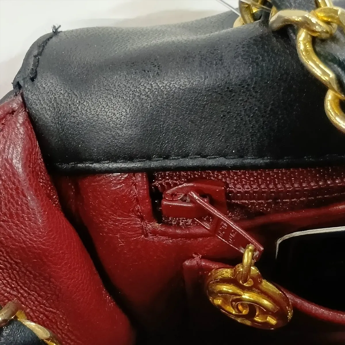 Mini Matelassé Lambskin Single Flap Single Chain Bag, Black with Gold Hardware, Item No. 1785520 (Serial No. 1) — view 13