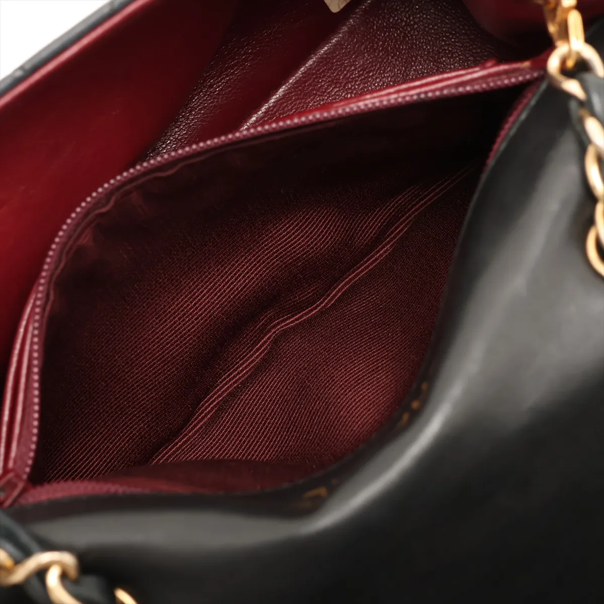 Mini Matelassé Lambskin Single Flap Single Chain Bag, Black with Gold Hardware, Item No. 1785520 (Serial No. 1) — view 8