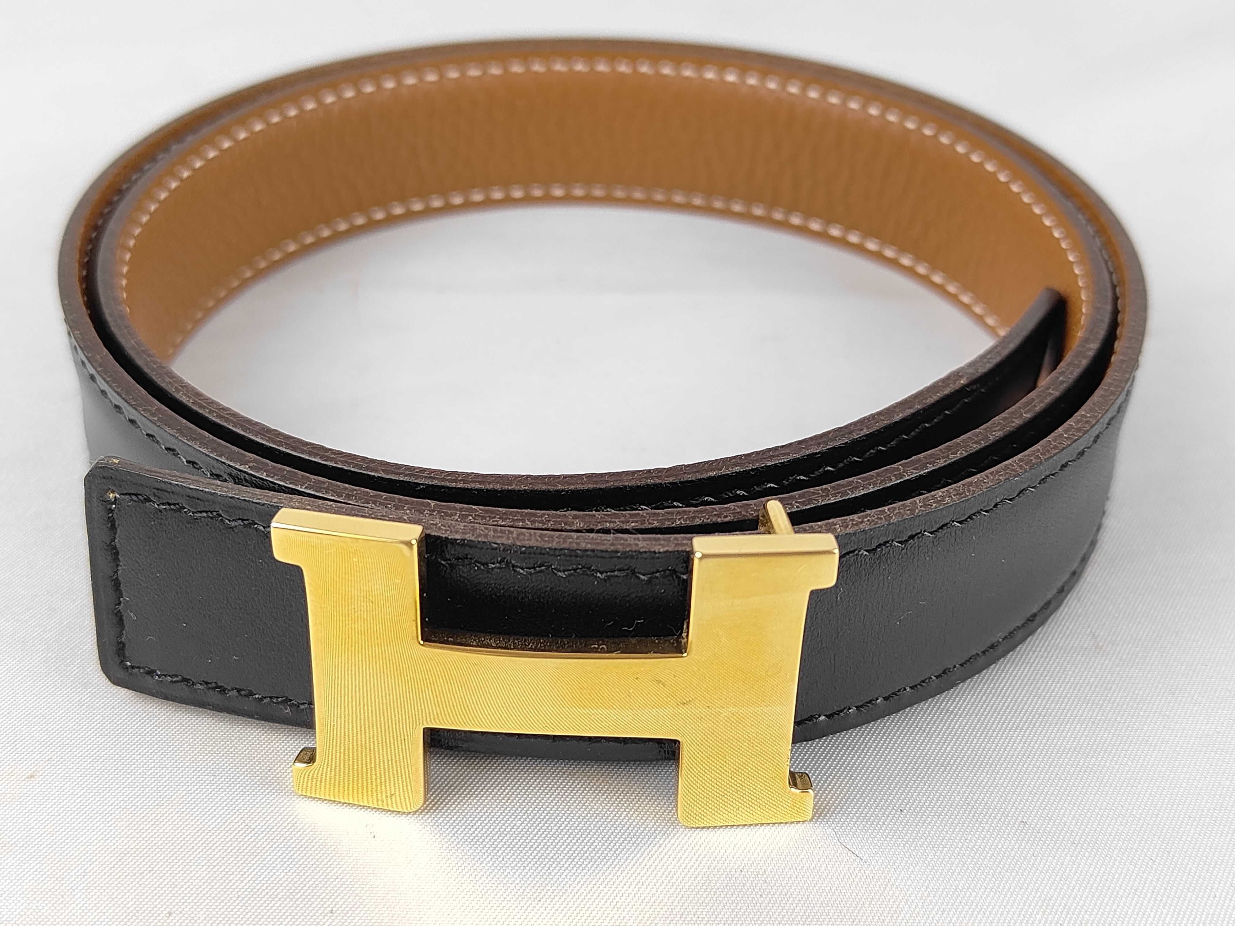 H-belt / Leather / Black Belt