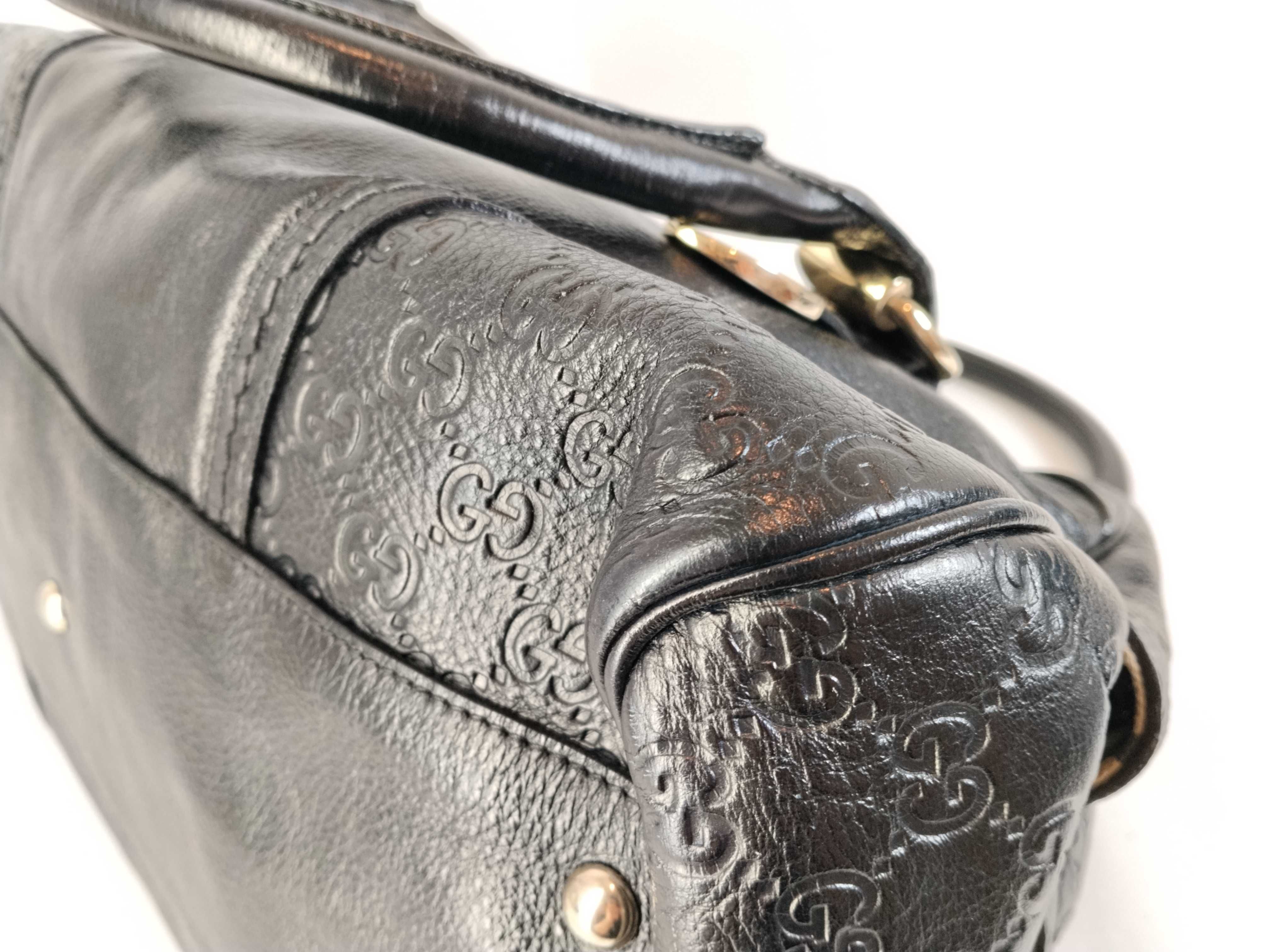 Guccissima 181507 Handbag BLACK Guccissima Leather Bowling Bag Handbag — view 7