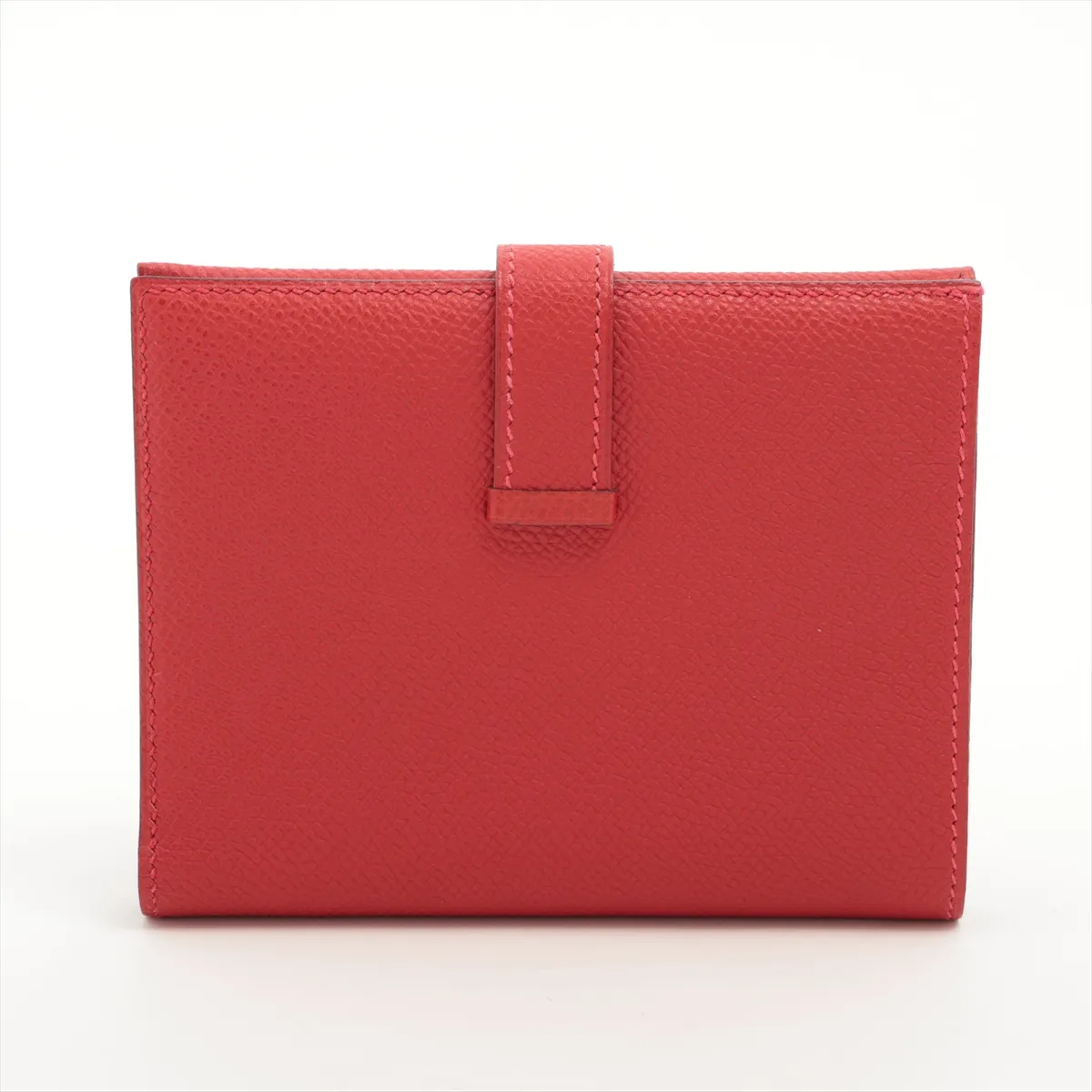 Bearn Compact Vaux Epson Compact Wallet Rouge Cazac Silver Hardware H:2004 — view 2