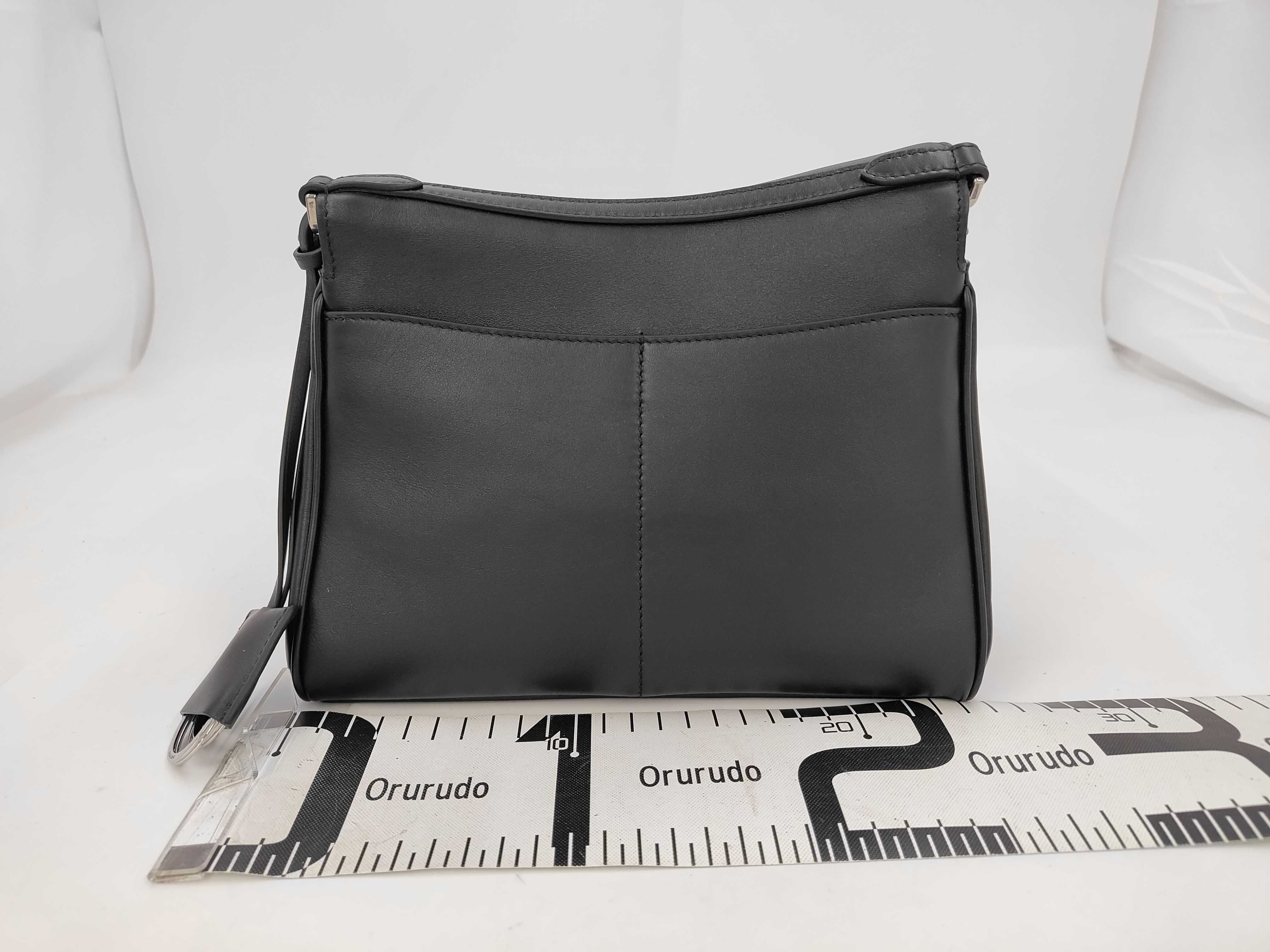 Rodeo Shoulder Messenger Bag, Black, with 2 Straps — view 2