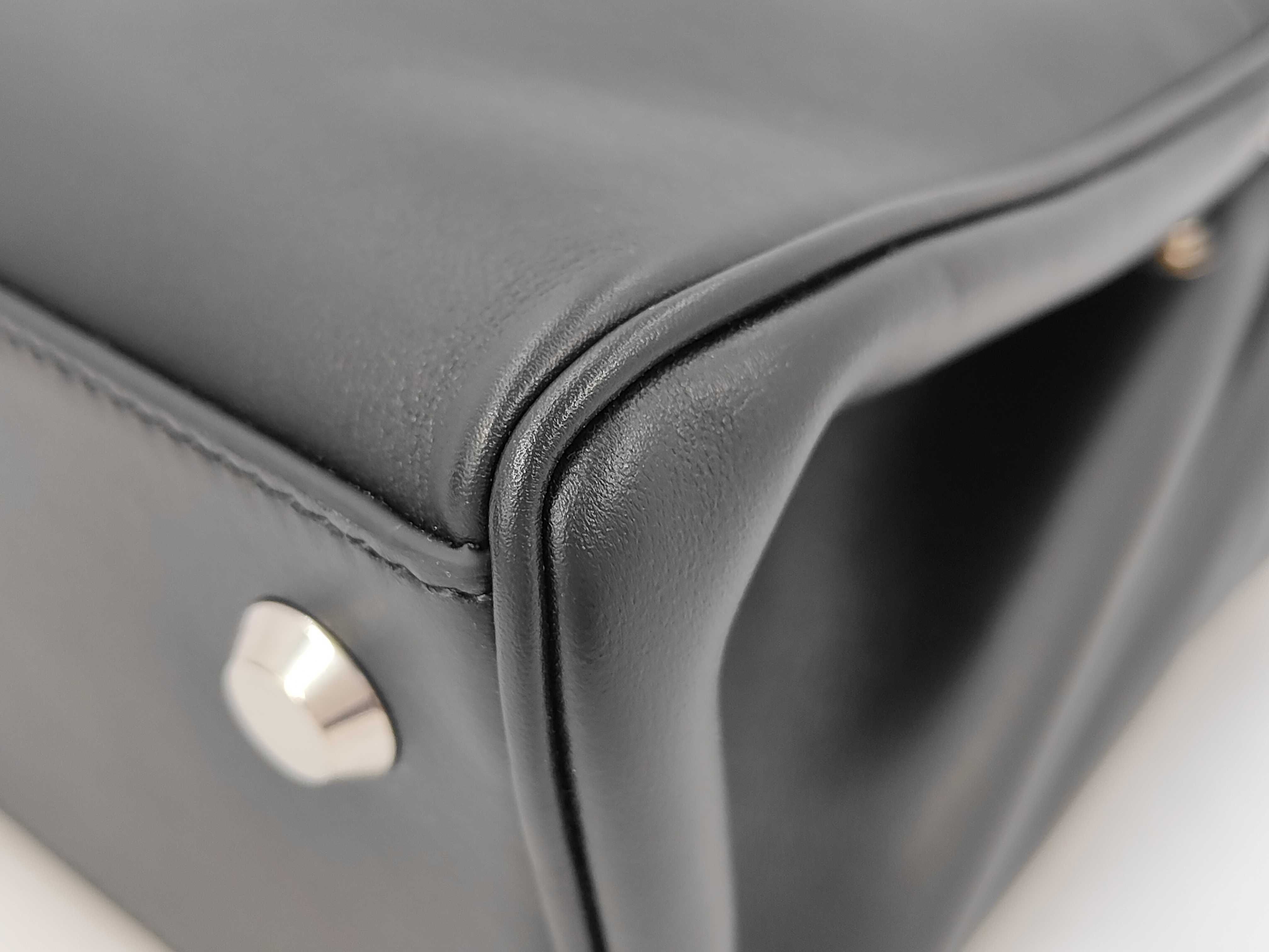 Rodeo Shoulder Messenger Bag, Black, with 2 Straps — view 3