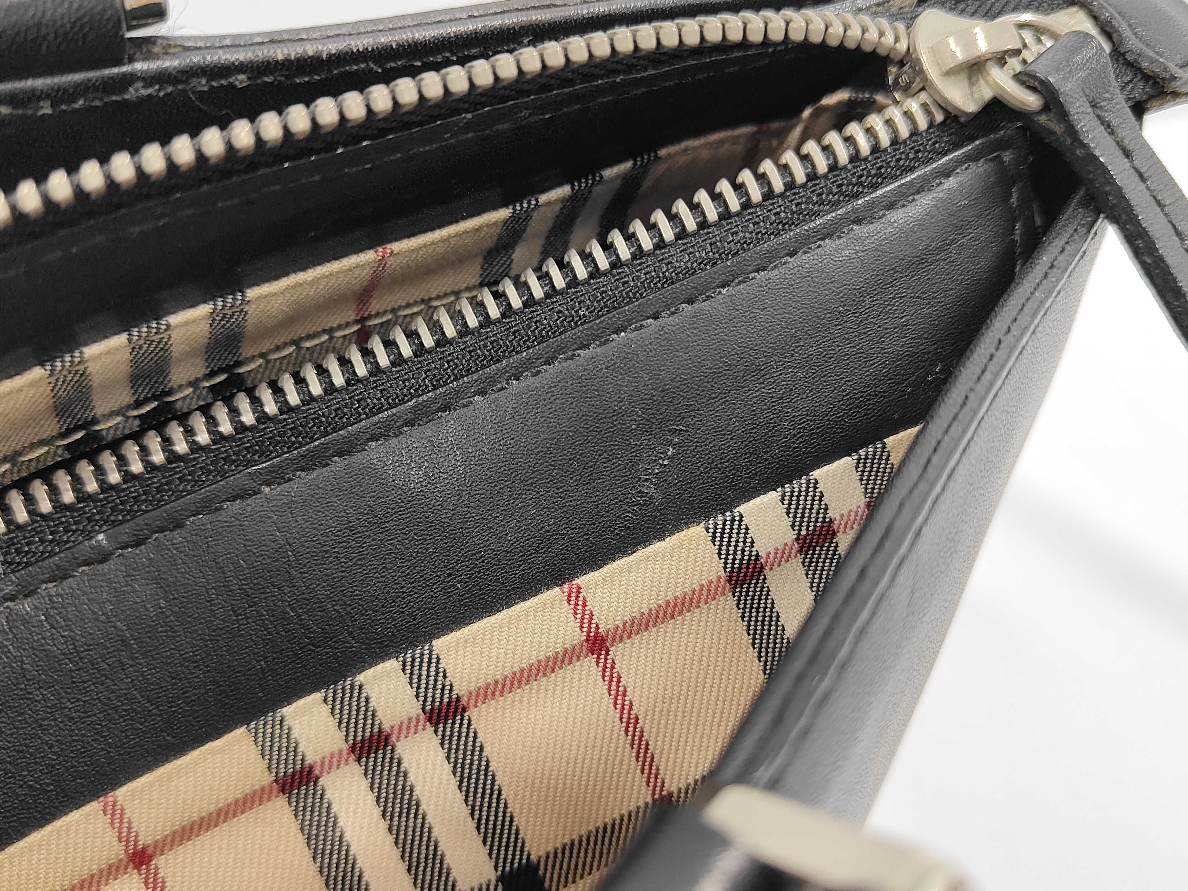 Leather Handbag Nova Check Black — view 9