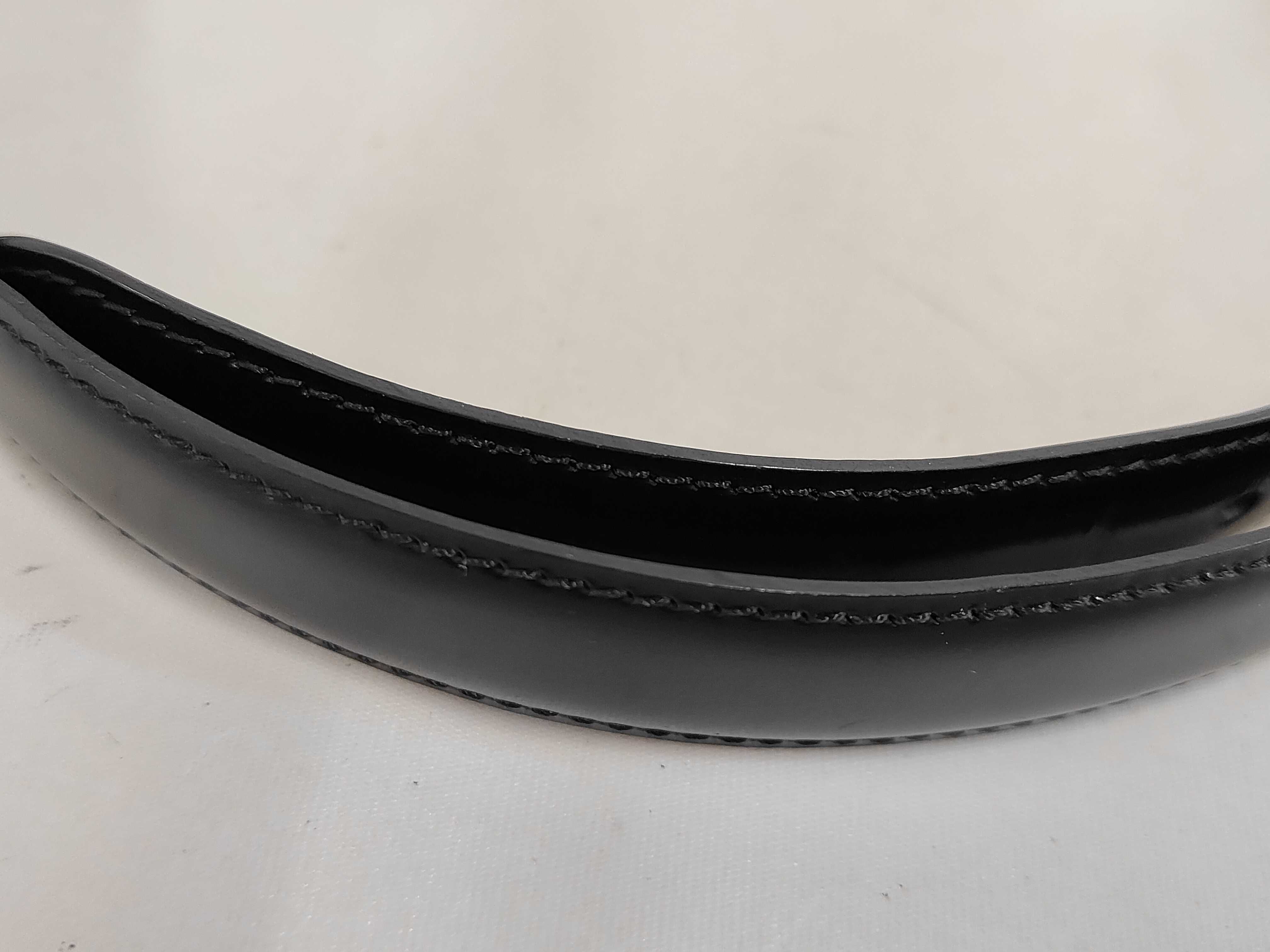 Panthère Black Silver Leather Metal Belt — view 6