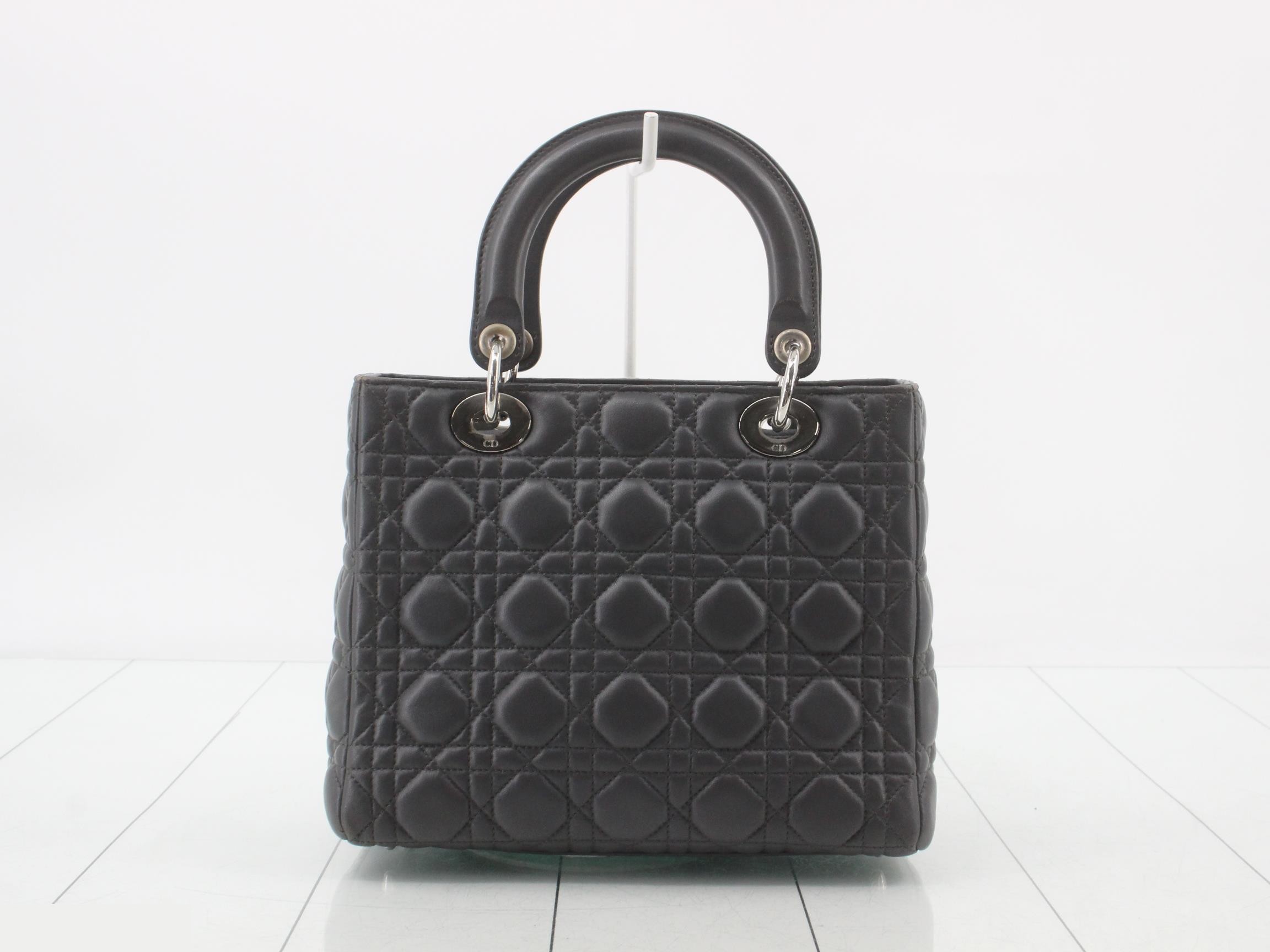 Lady Dior Cannage Lambskin 2-Way Handbag — view 2