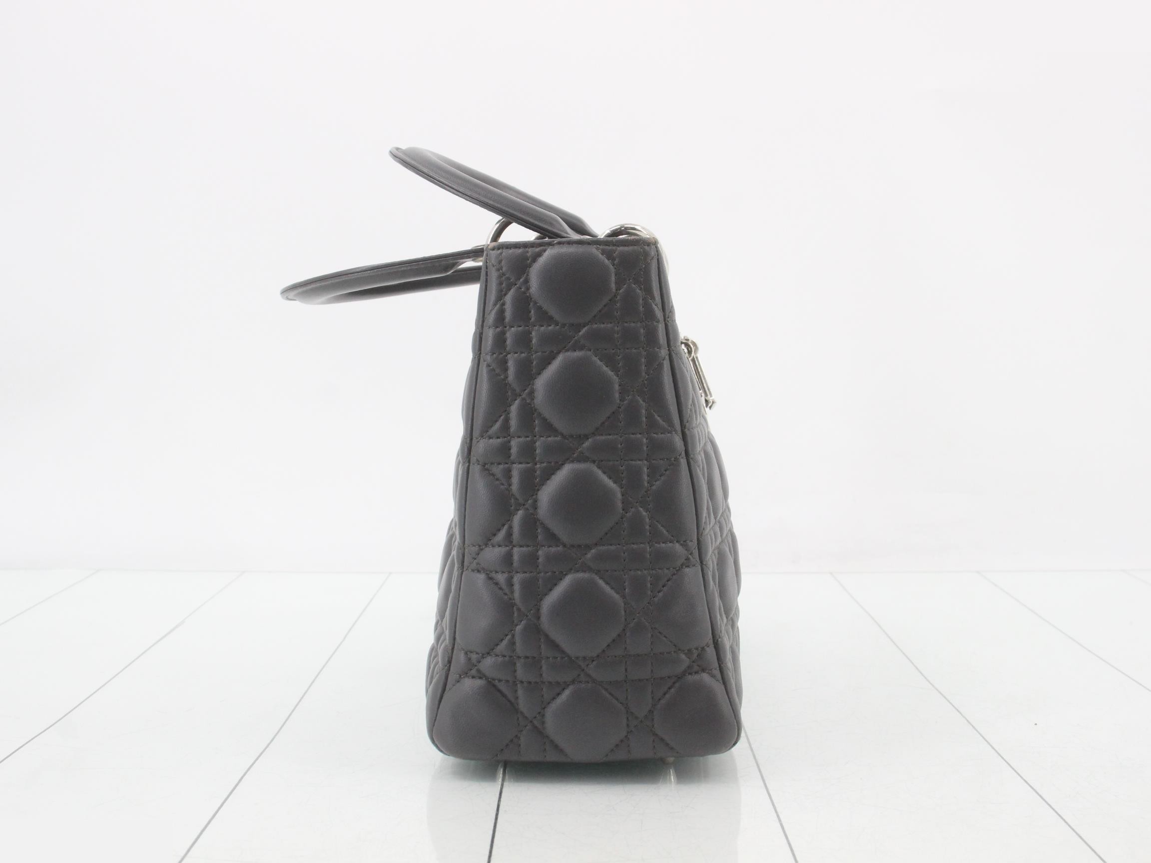 Lady Dior Cannage Lambskin 2-Way Handbag — view 4