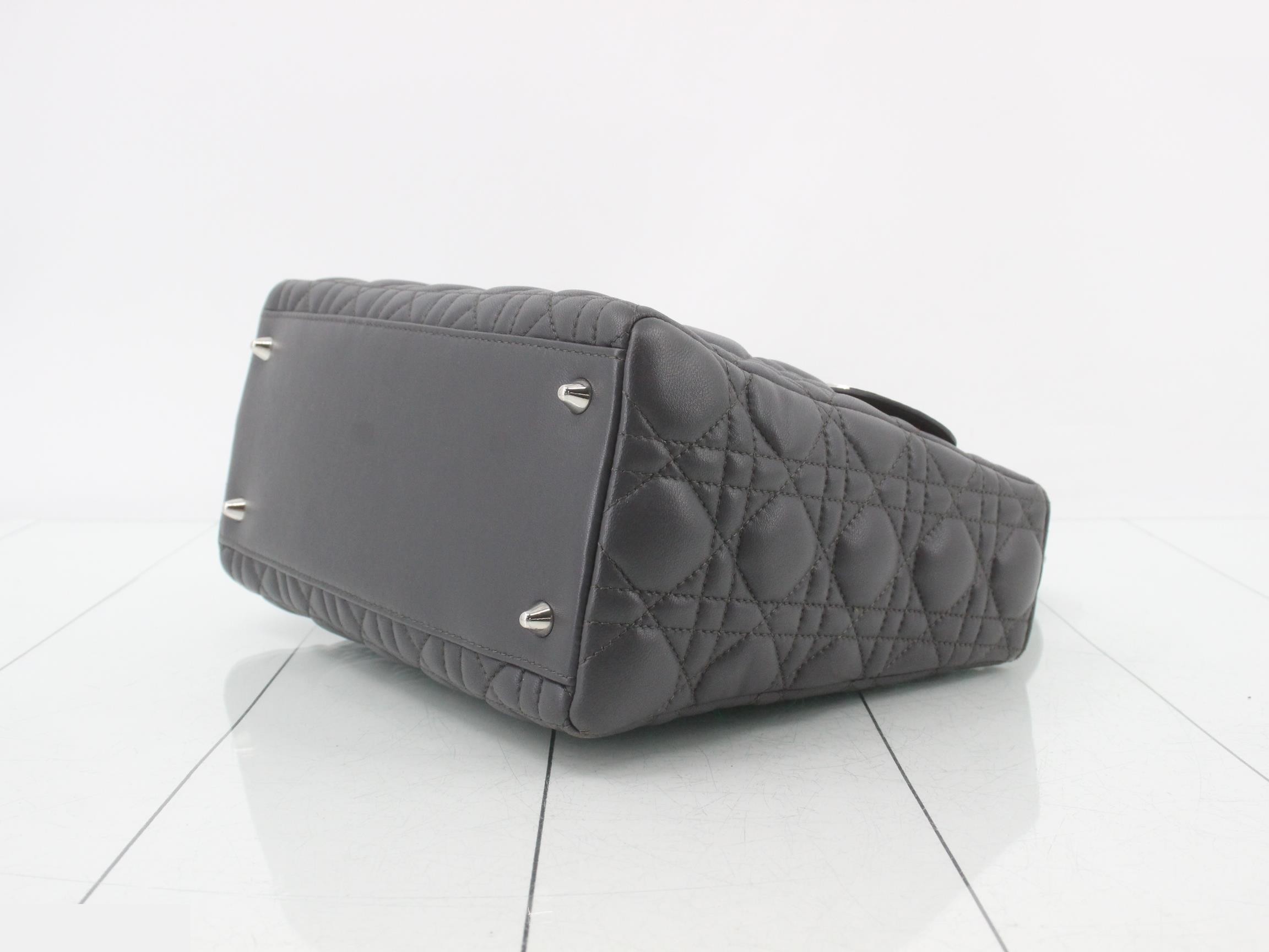 Lady Dior Cannage Lambskin 2-Way Handbag — view 6