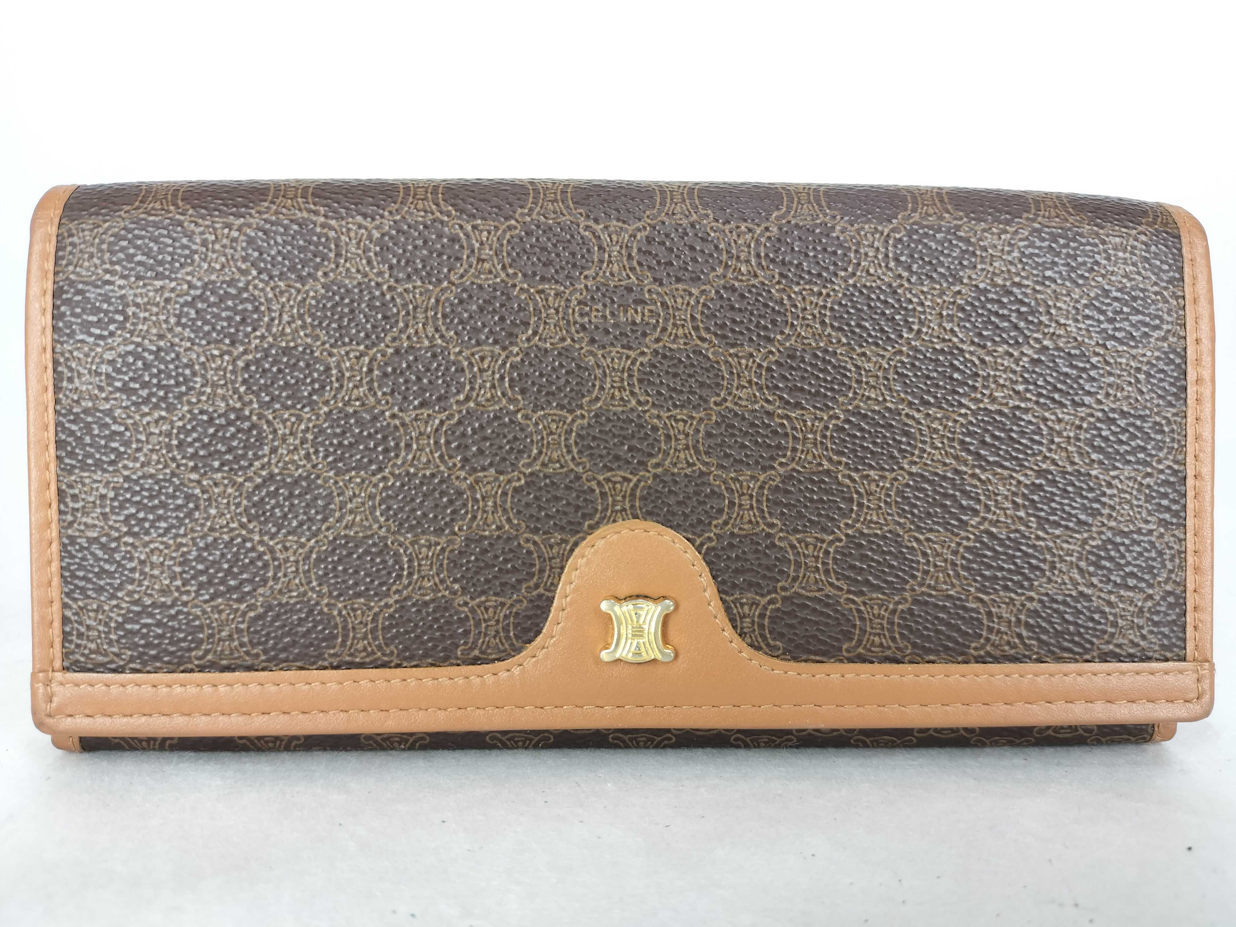 Macadam pattern long wallet