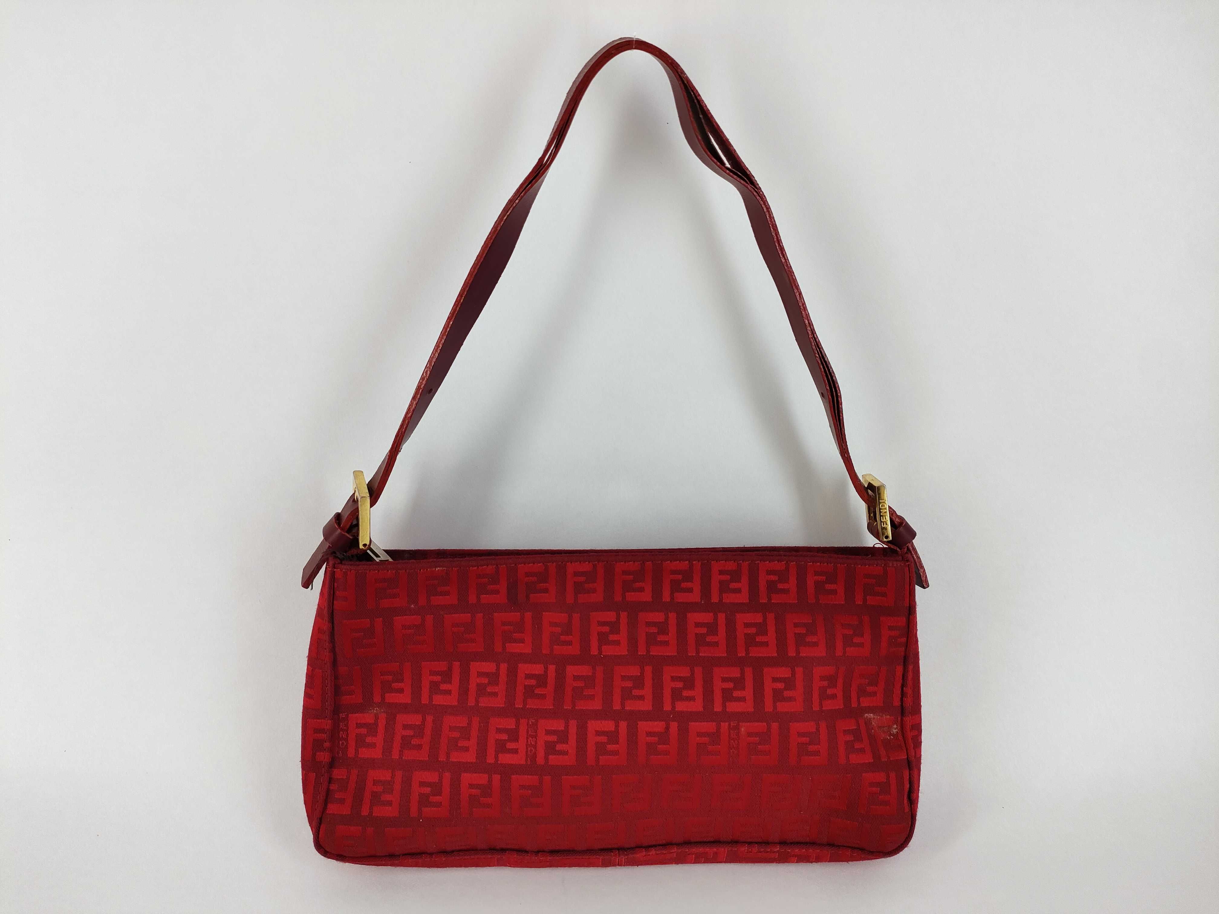 Zucca pattern Fendi Zucchino handbag, red handbag