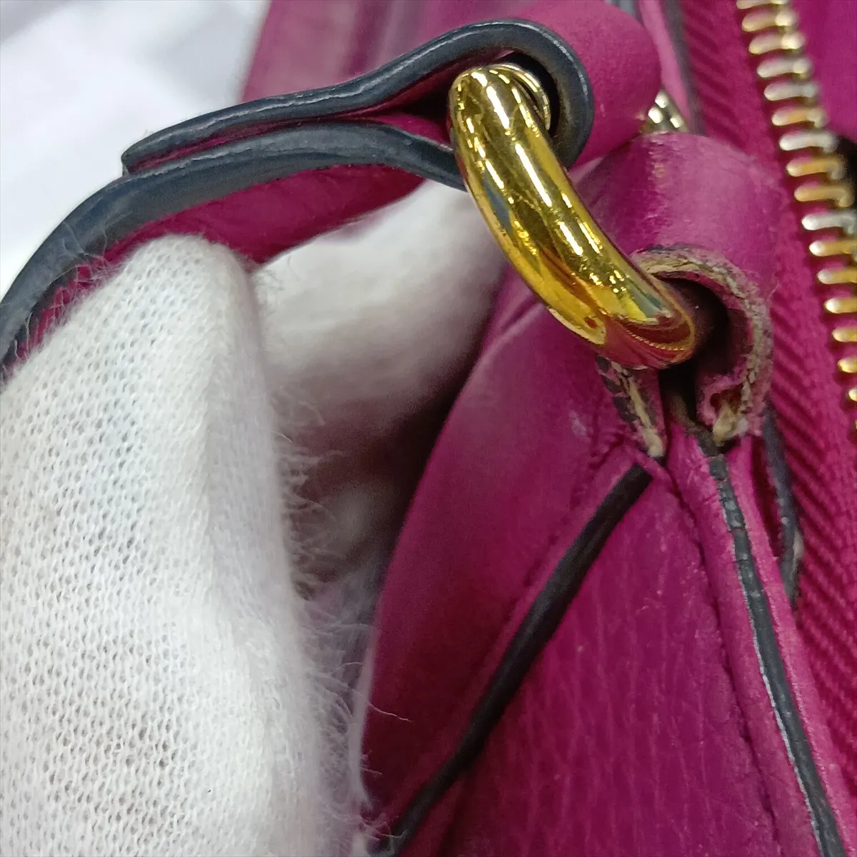 Interlocking G 369176 Leather 2-Way Handbag, Purple — view 11